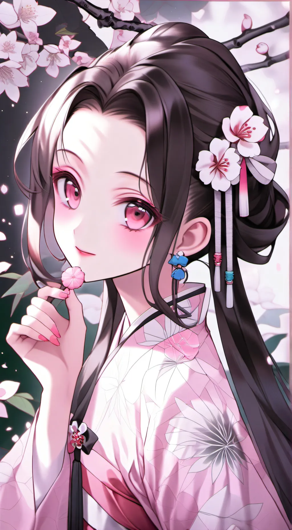 ai character: Nezuko background