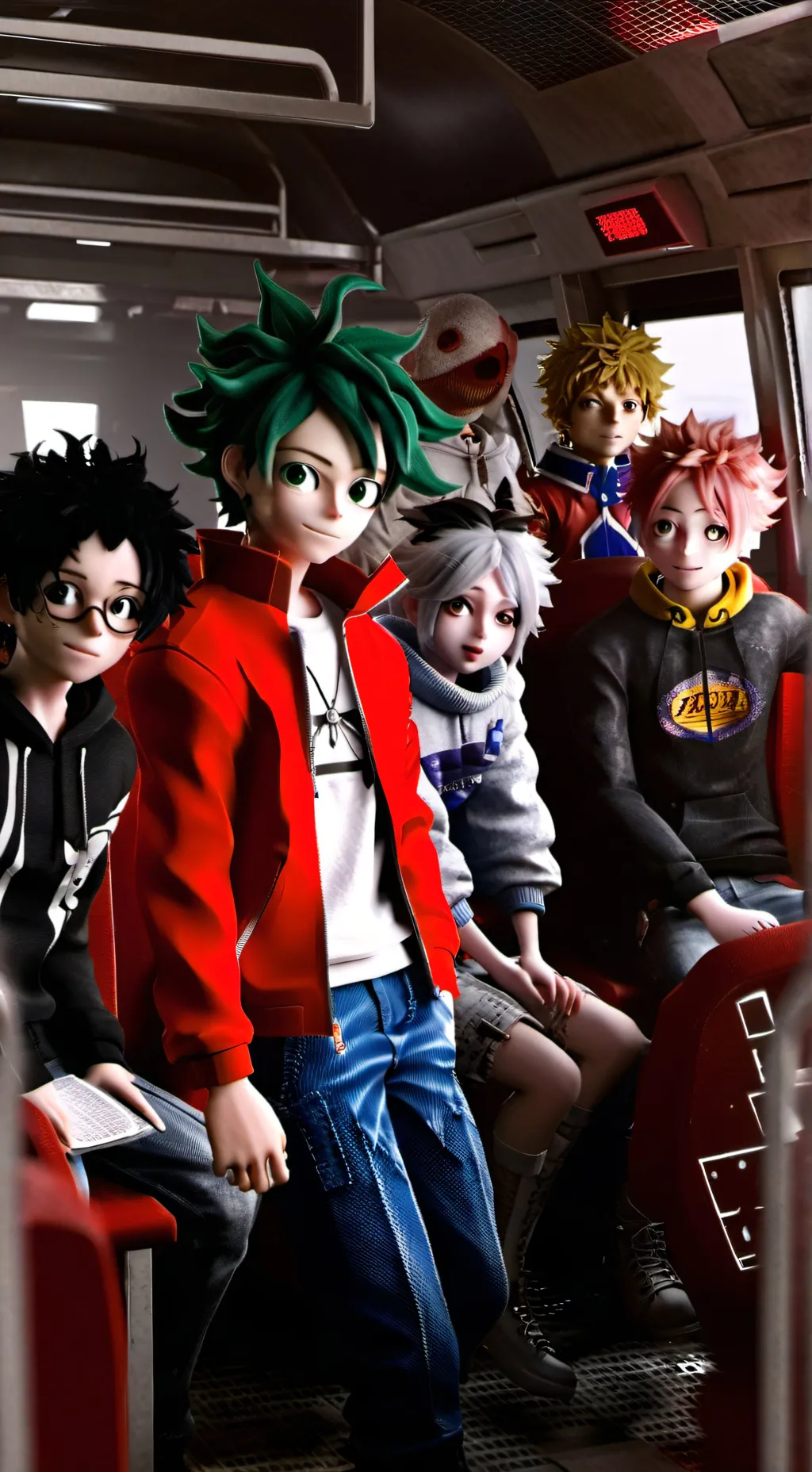 ai character: Mha class 1A trip background