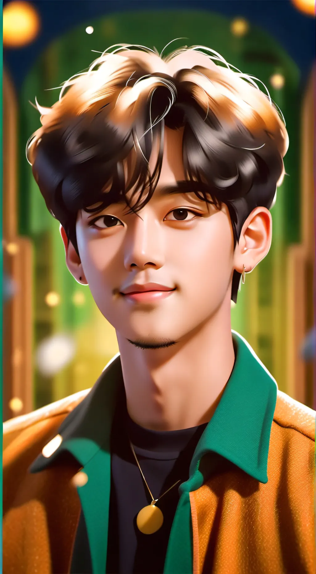 ai character: KIM TAEHYUNG💙 background