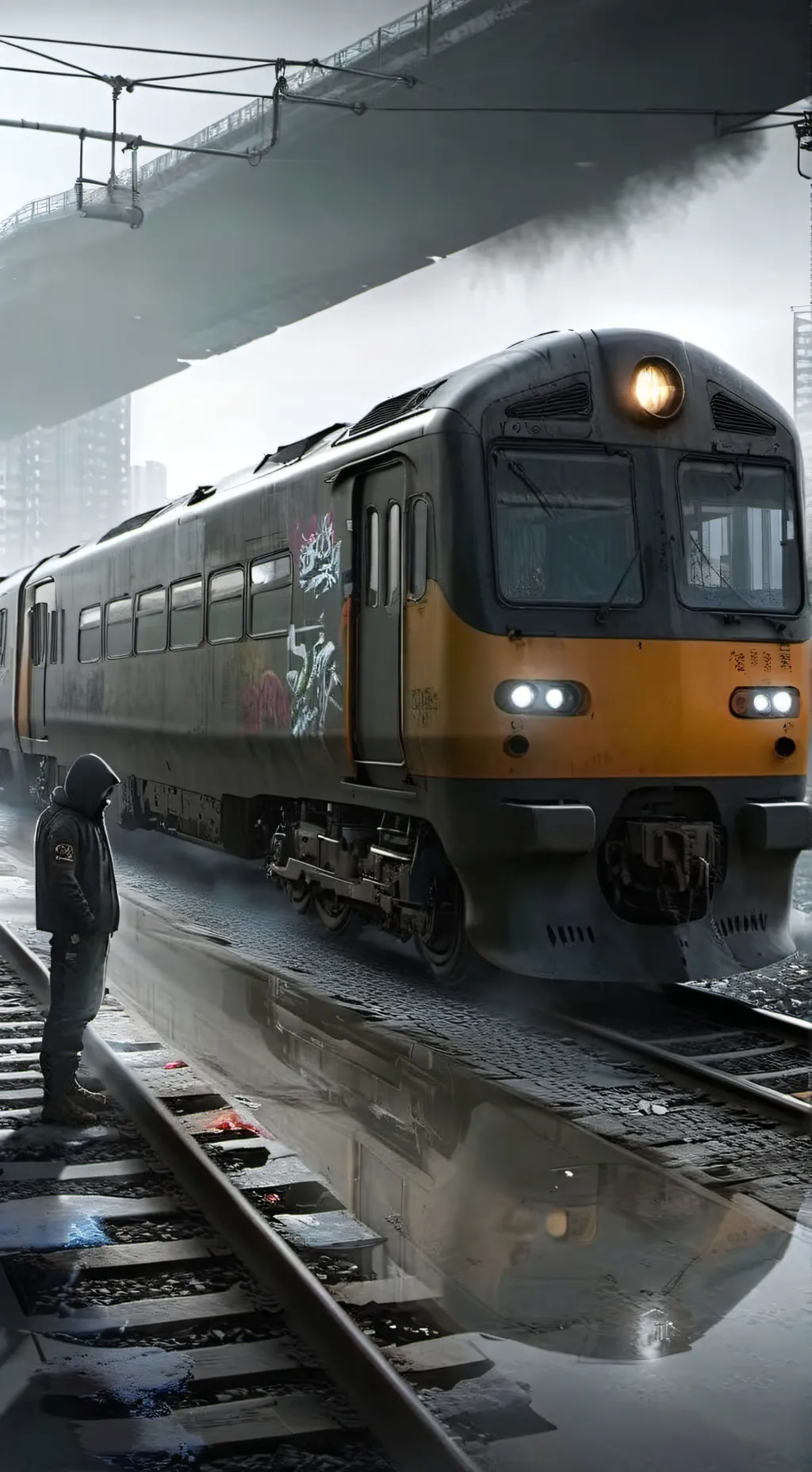 ai character: razor train background