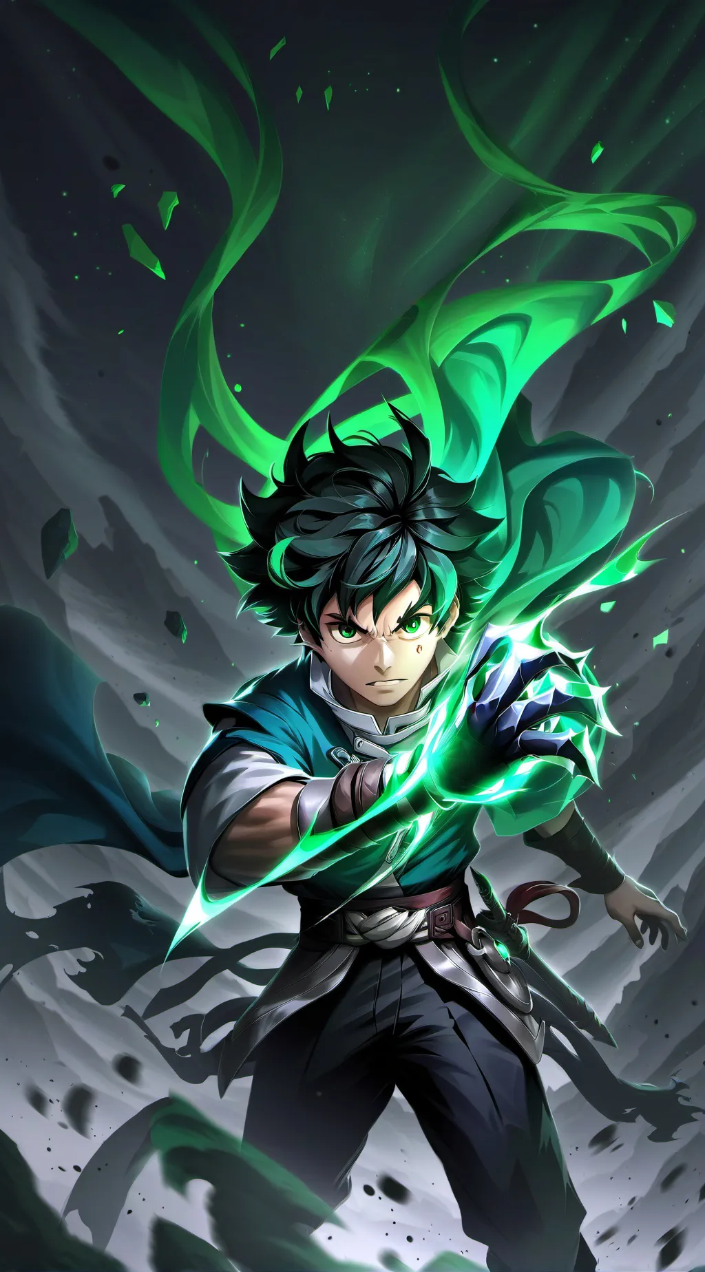 ai character: Izuku and......... background