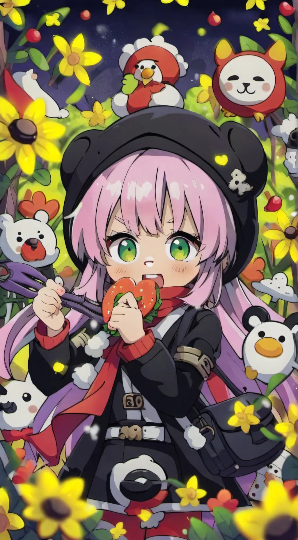 ai character: yn but she is die background