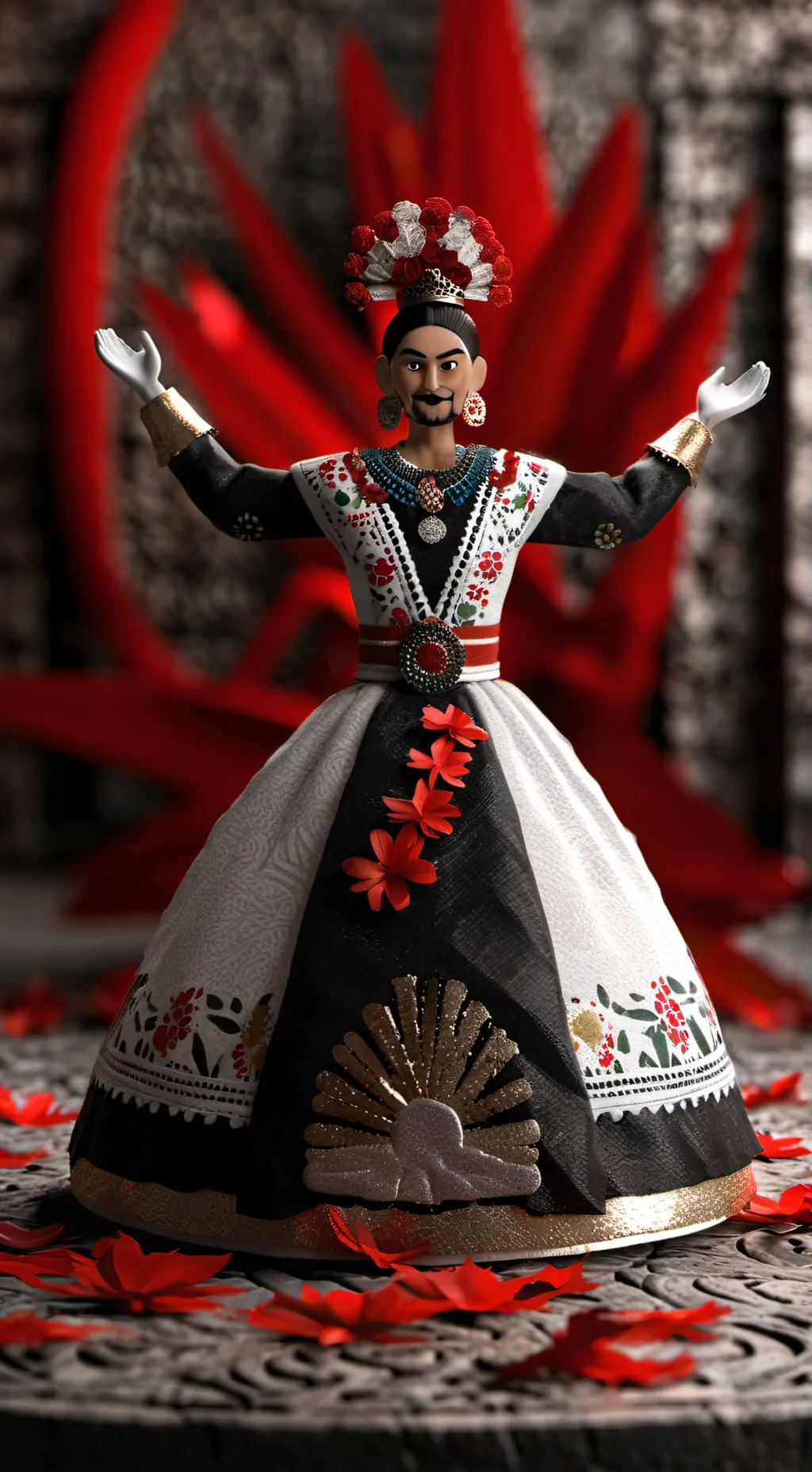 ai character: países  background