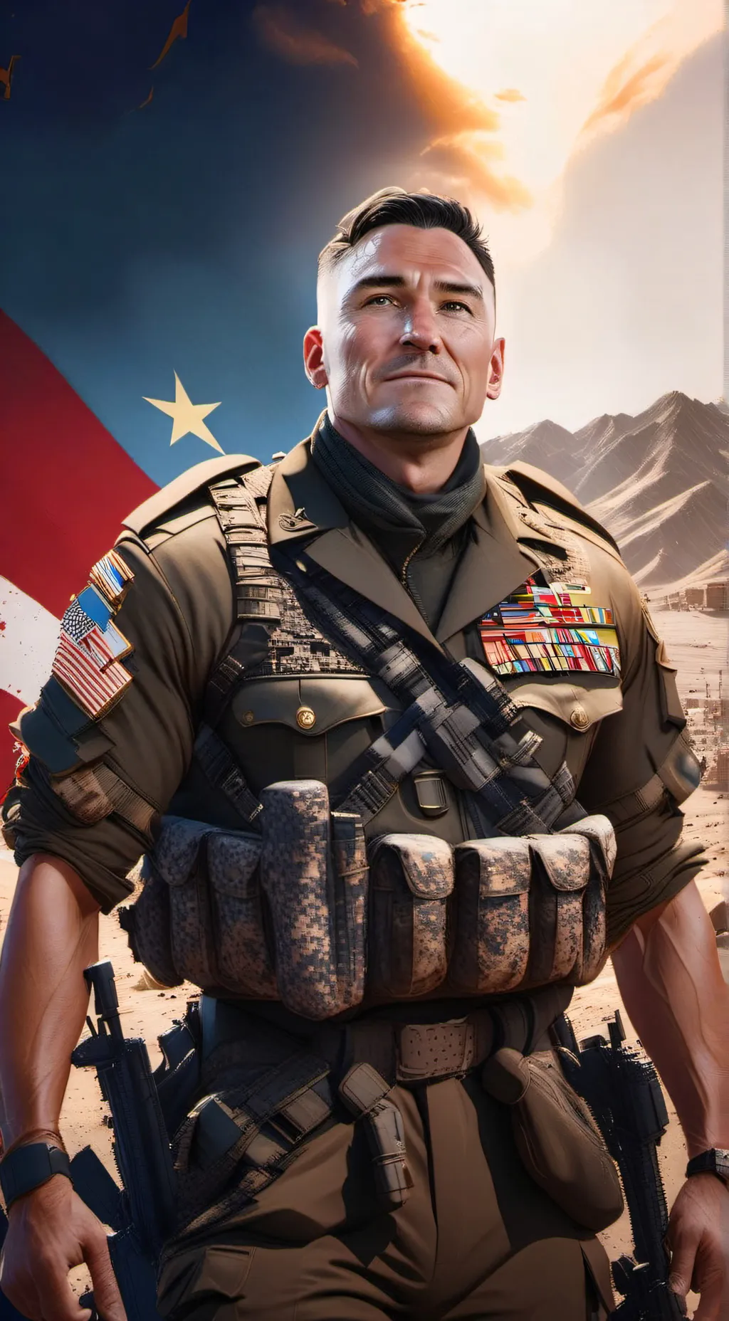 ai character: Kelly Gabriel  background