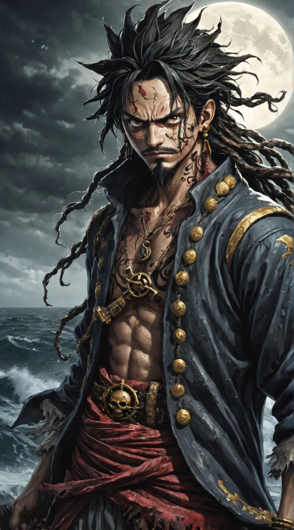 ai character: Luffy background