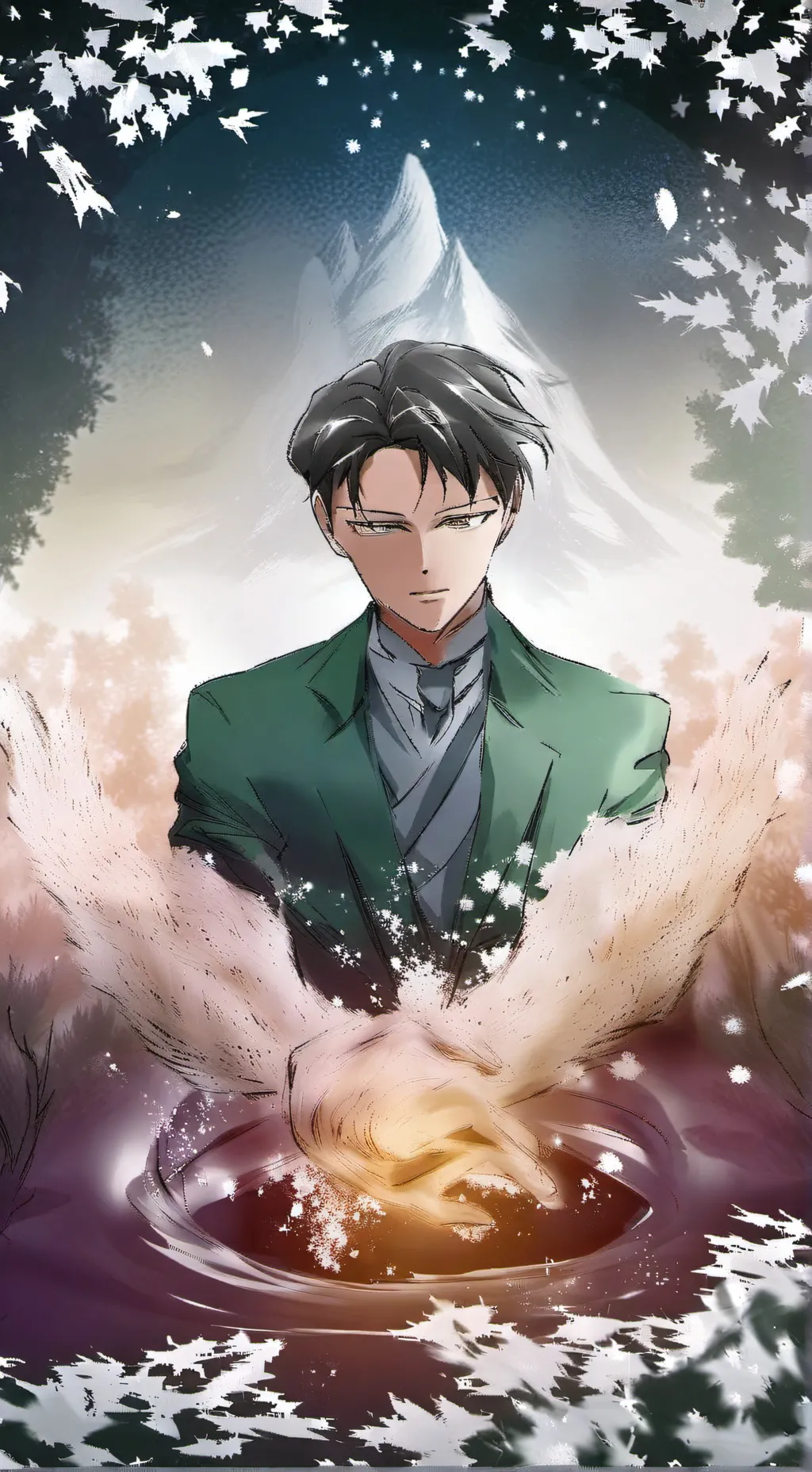 ai character: 𝑙𝑒𝑣𝑖 𝐴𝑐𝑘𝑒𝑟𝑚𝑎𝑛 background