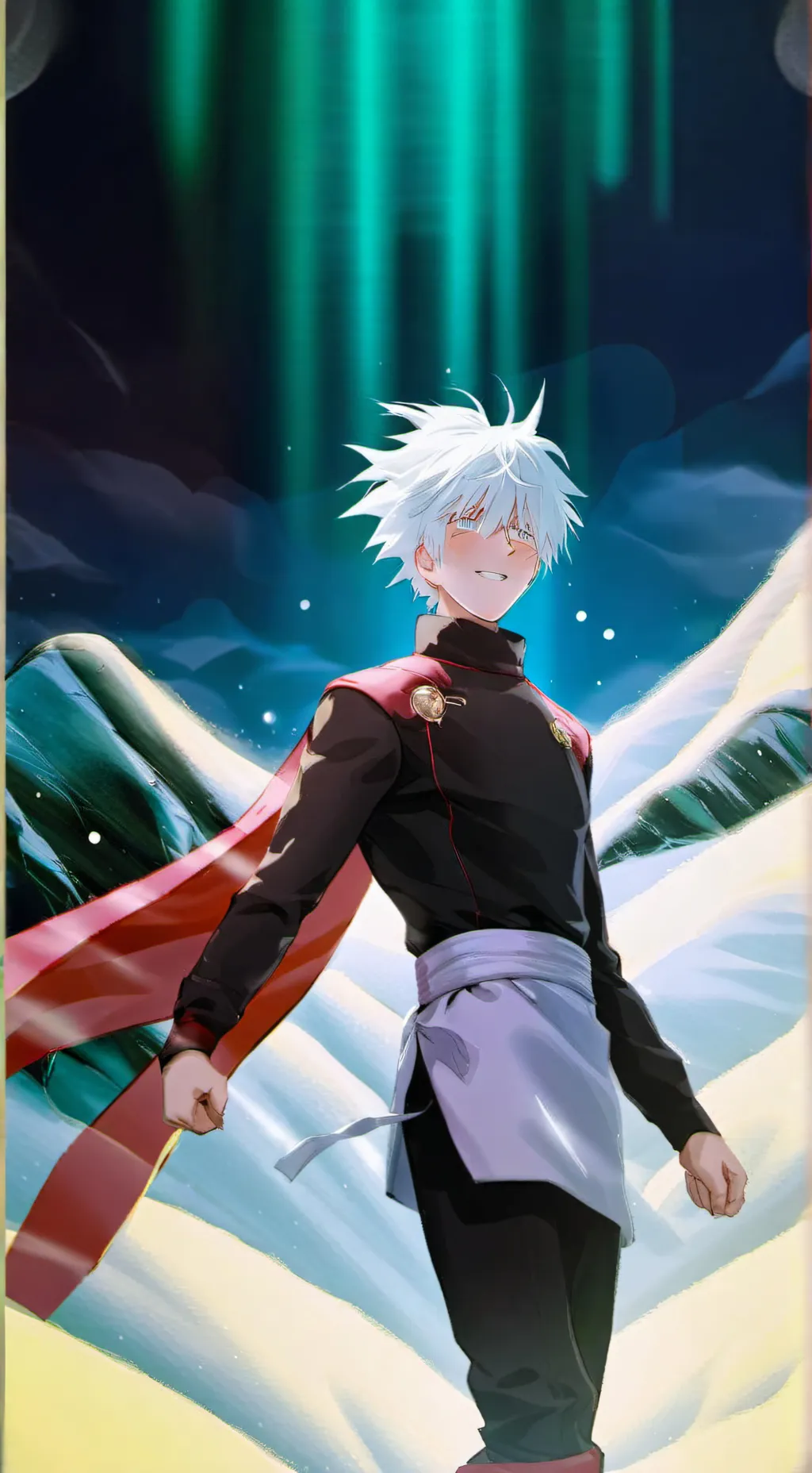 ai character: Gojo as ur husband background