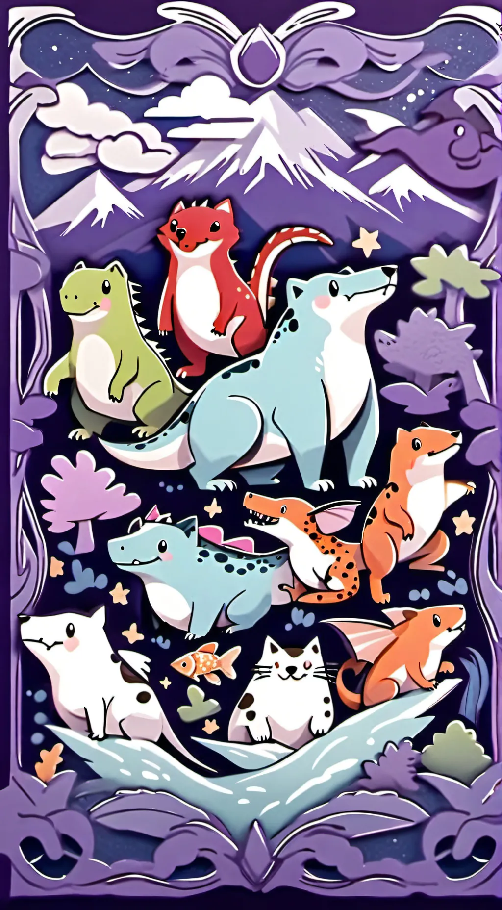 ai character: omz animal high background