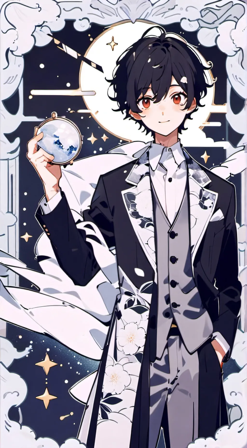 ai character: 夜心灵（月儿的爸） background