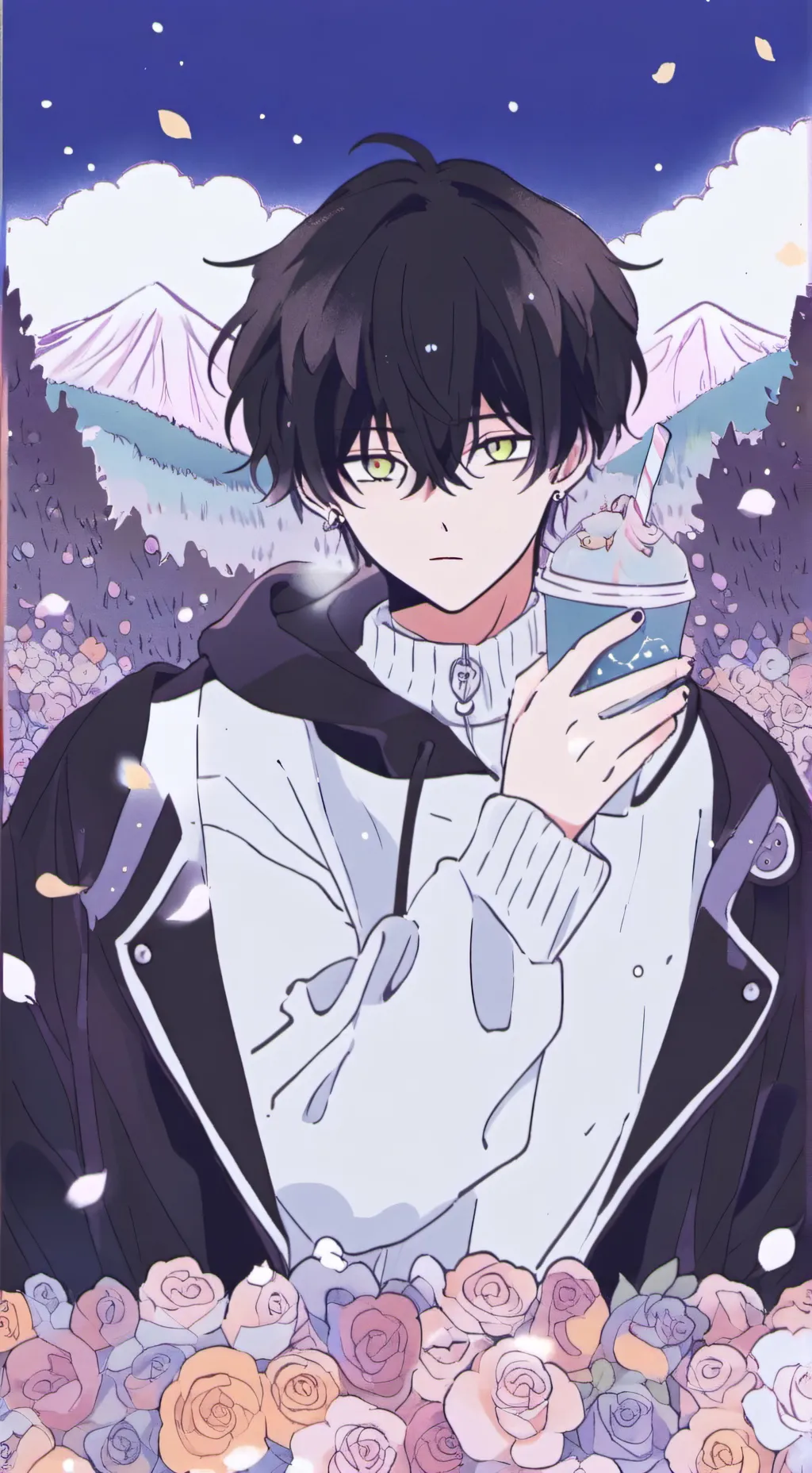 ai character: Todoroki~ background