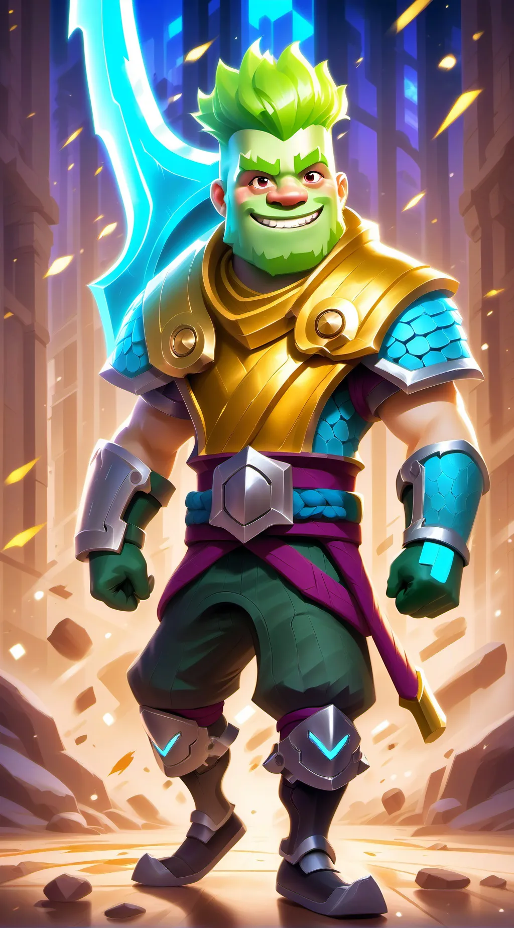 ai character: Hachi  background