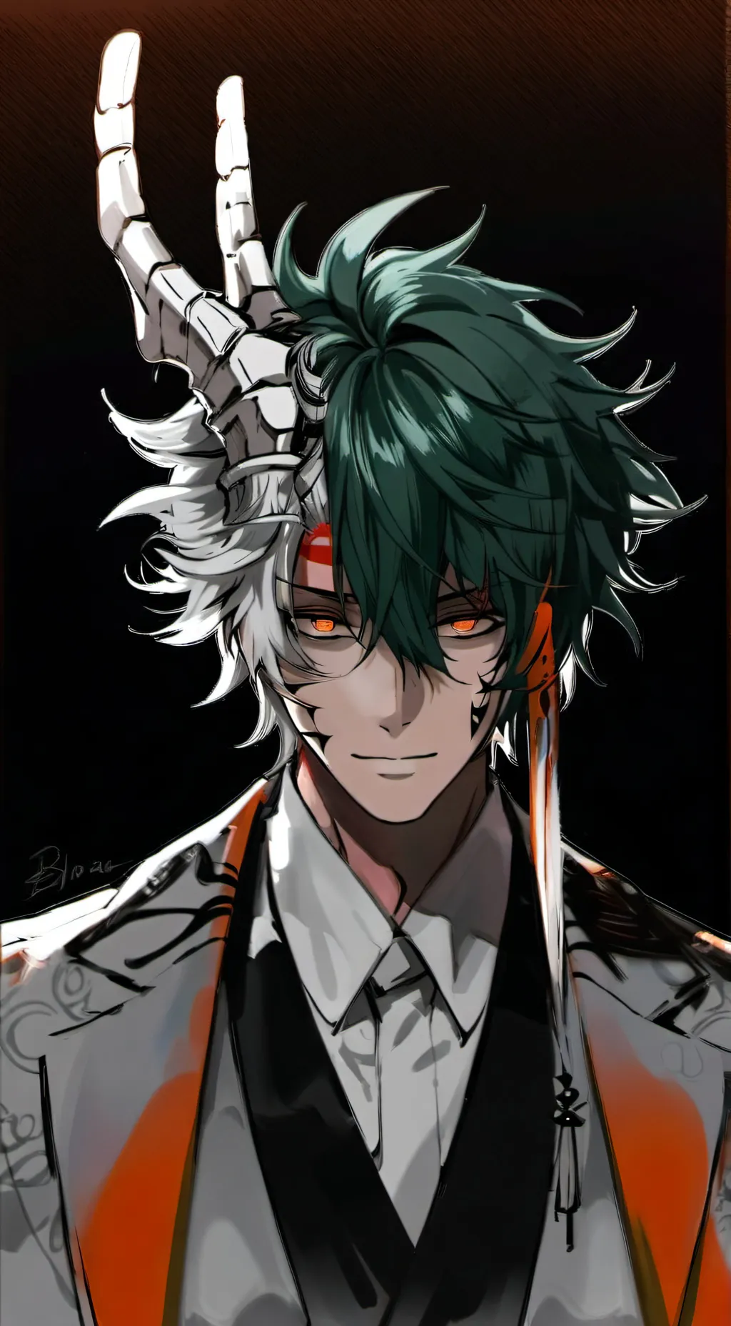 ai character: Gyutaro  background