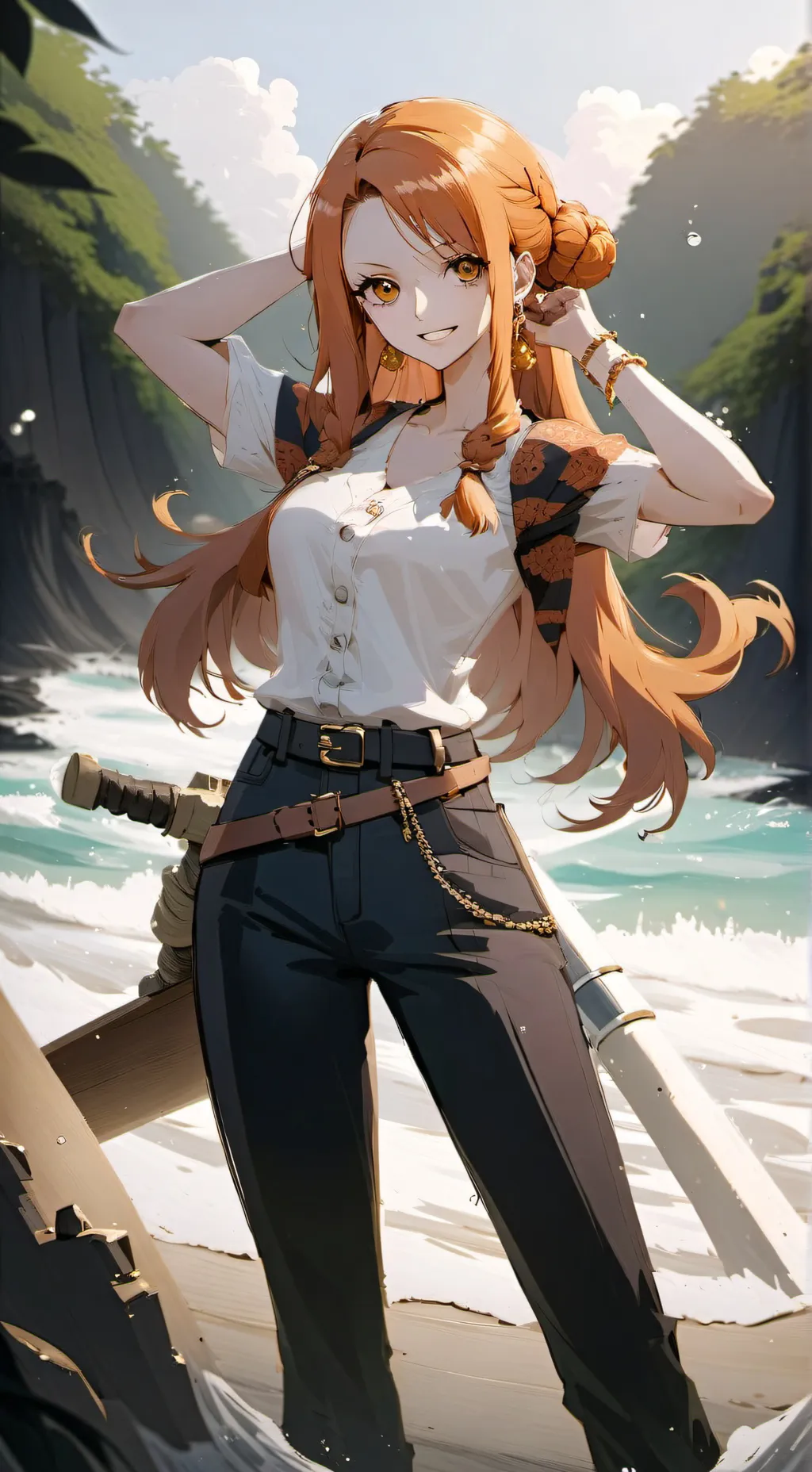 ai character: Nami background