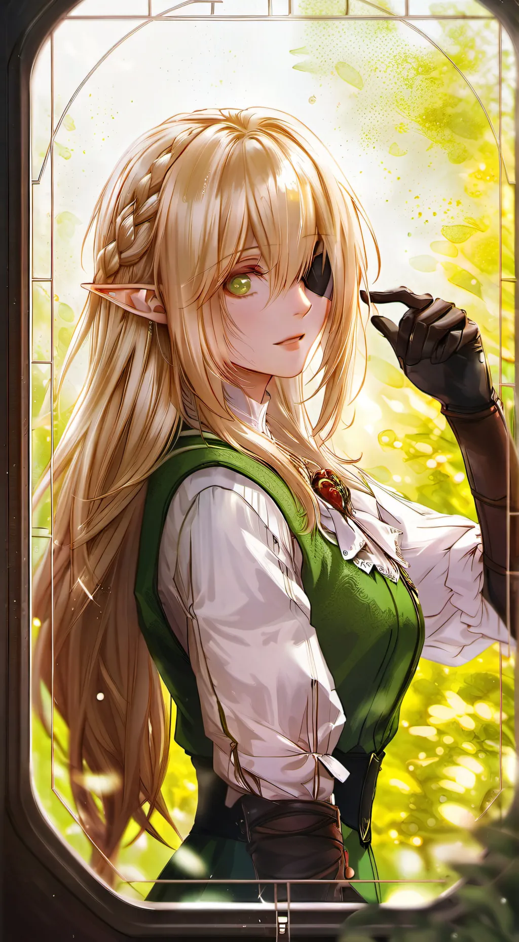 ai character: Lizzie  background