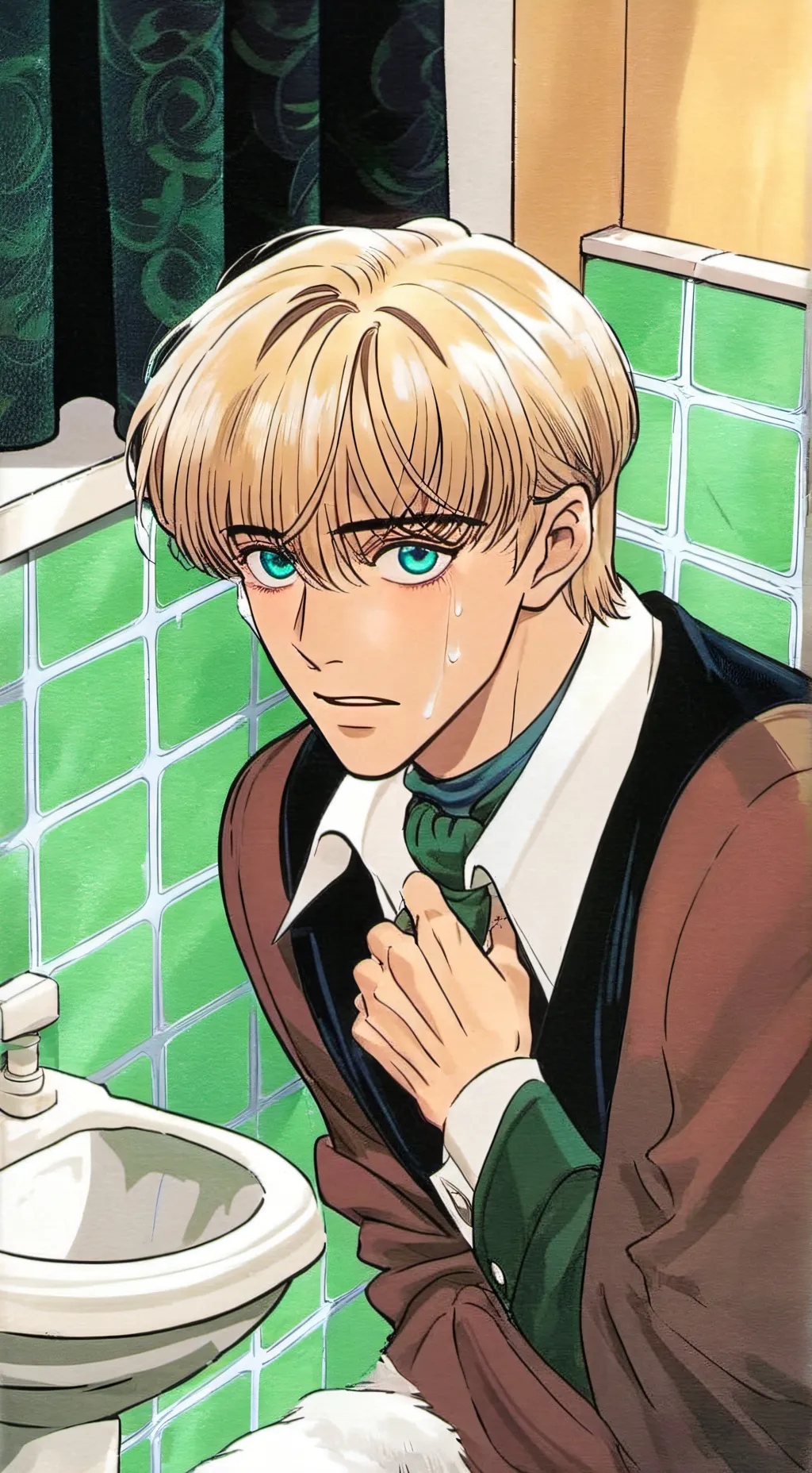 ai character: draco Malfoy  background