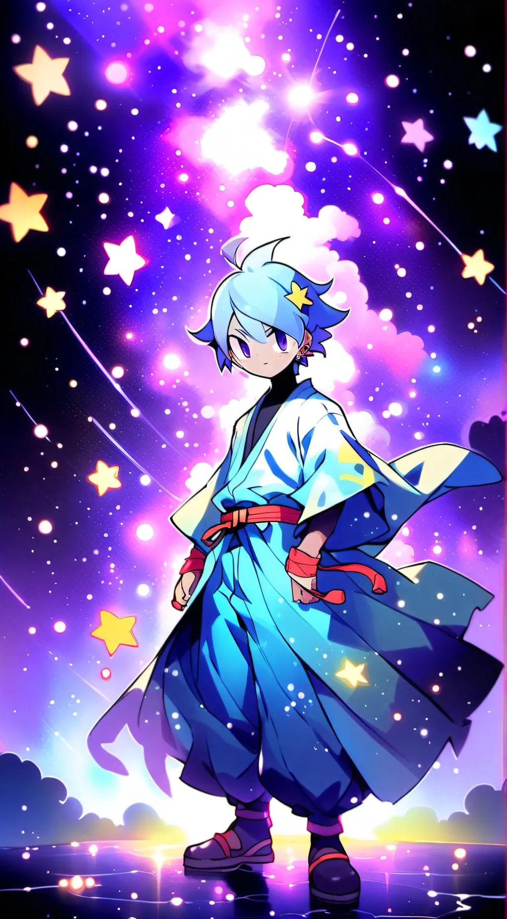 ai character: 🌙🌌Astrø novalitę🌠🌟 background