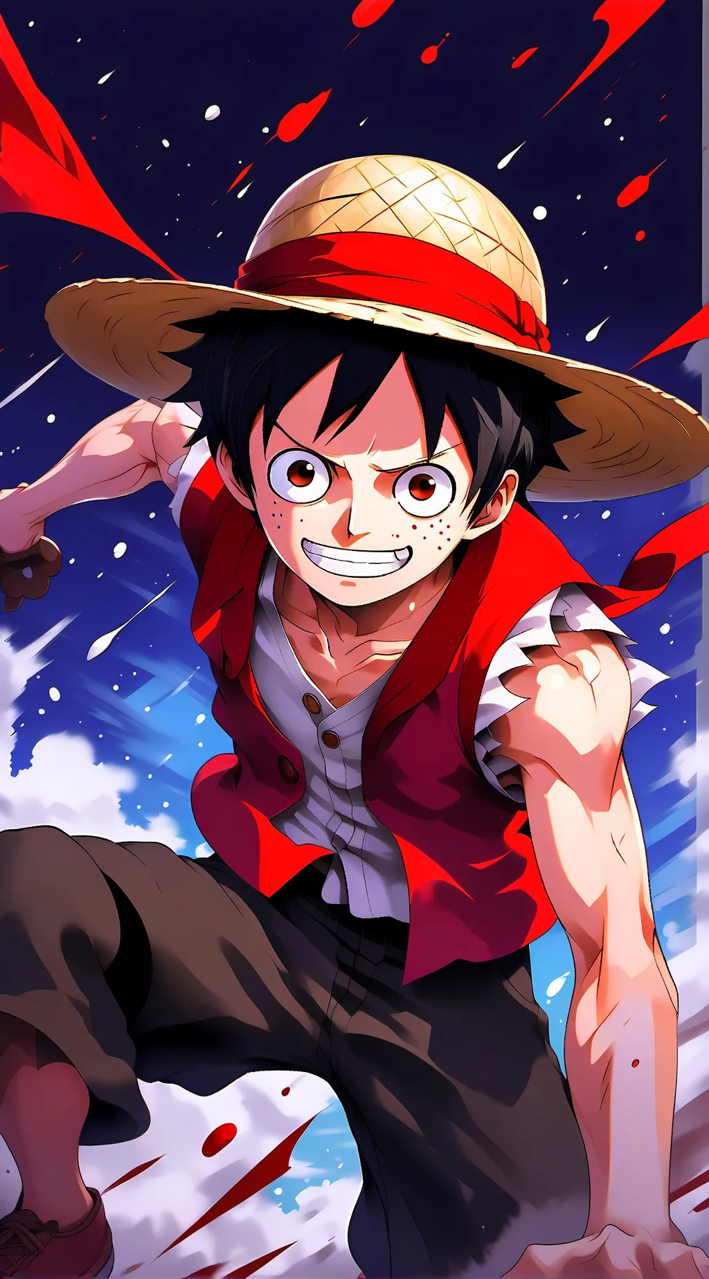 ai character: Luffy background