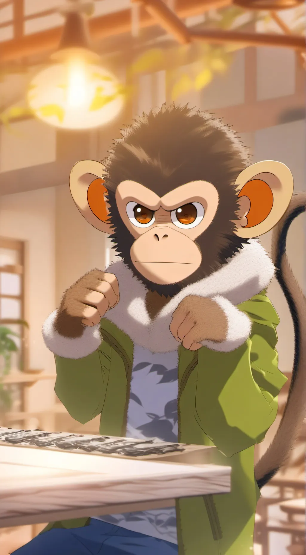 ai character: Puncher Rage Monke background