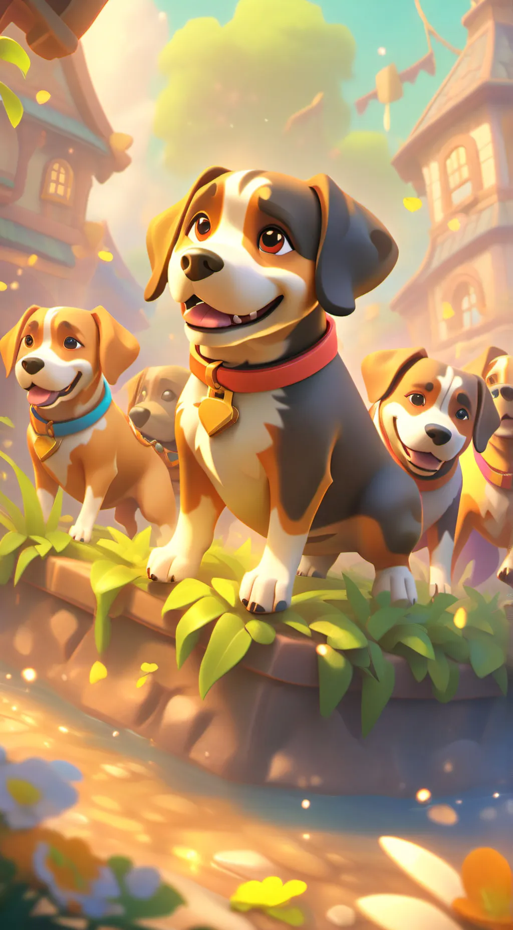 ai character: Dogs background