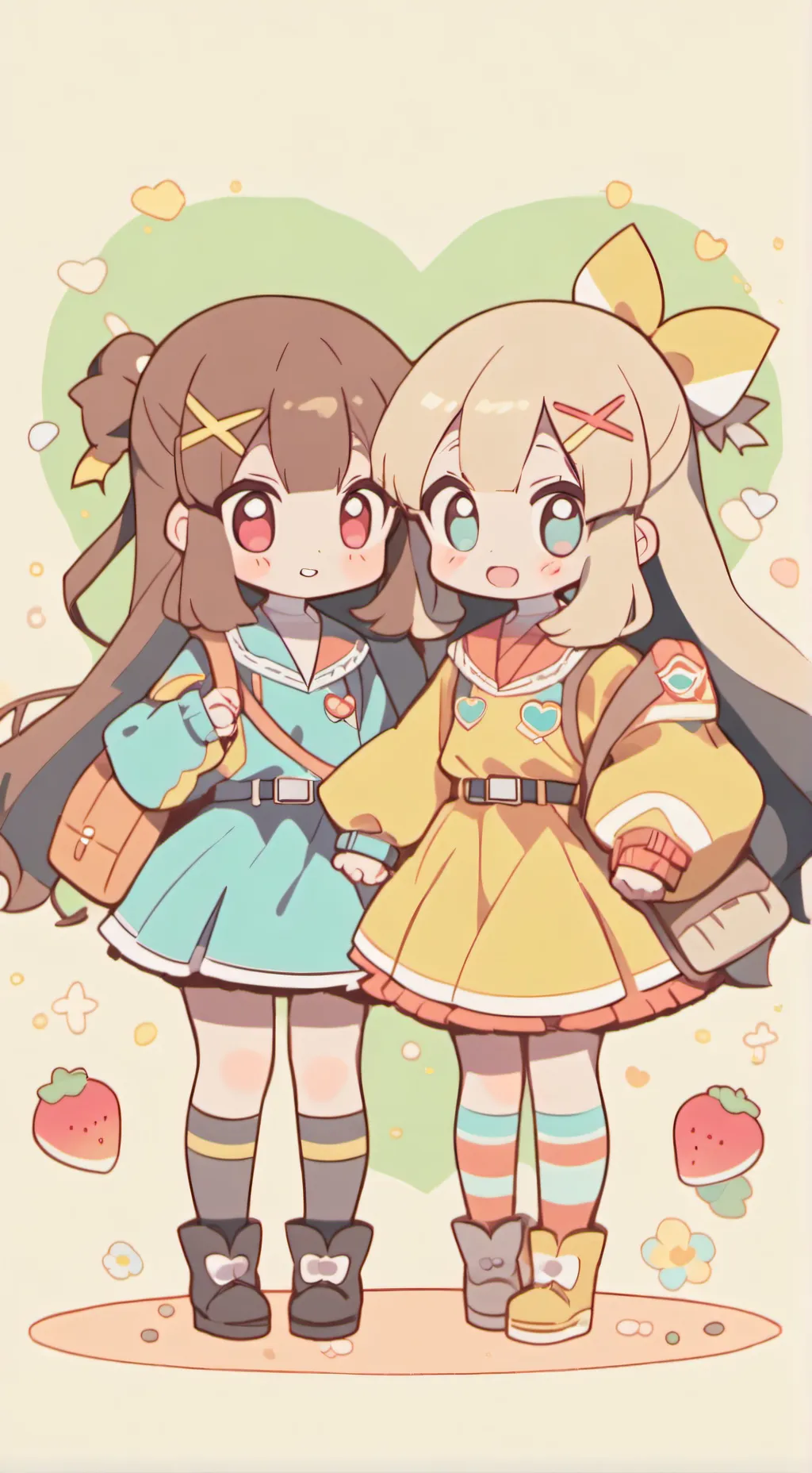 ai character: mha x bff sisters background