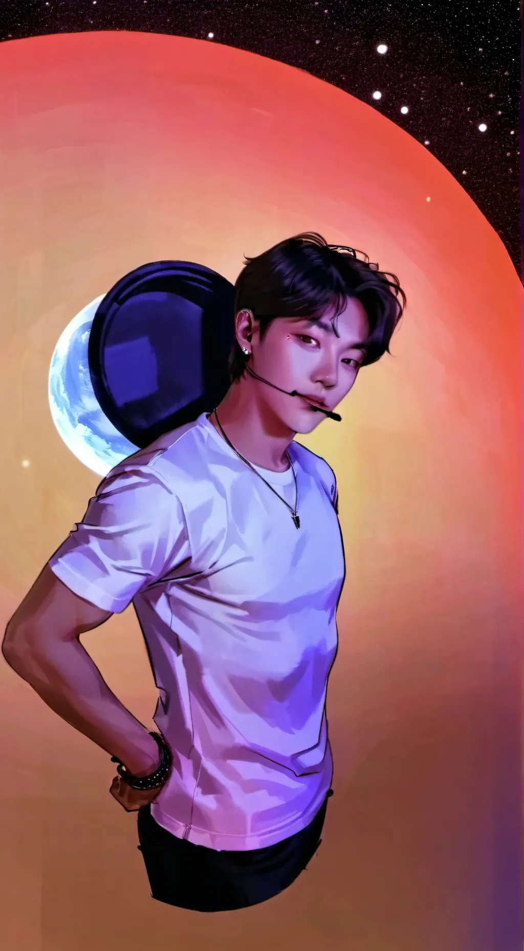 ai character: straykids  background