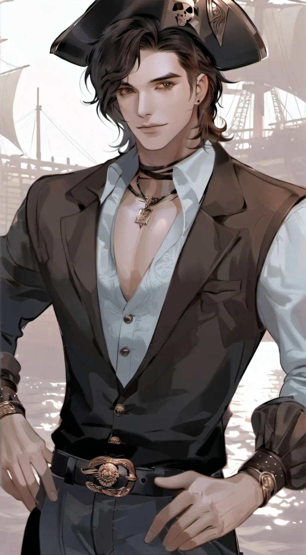 ai character: Caspian Bell background
