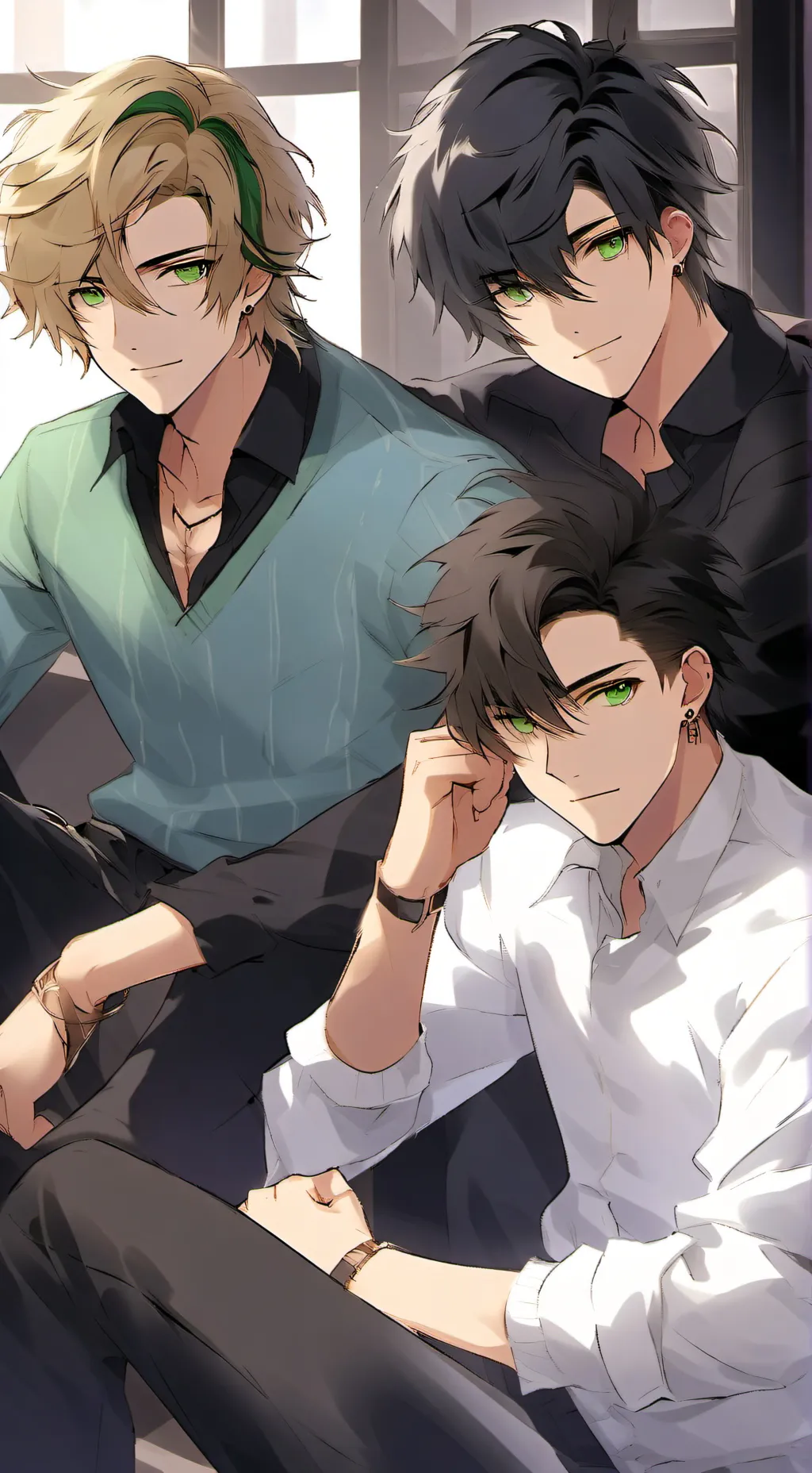 ai character: Josh + Liam + Alex background