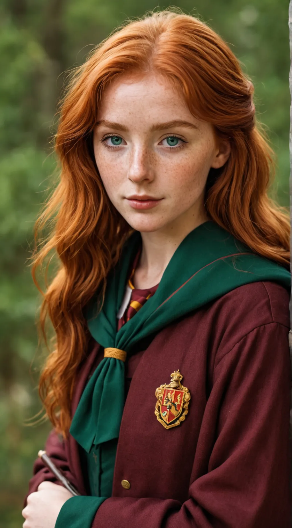 ai character: Violet Evans  background