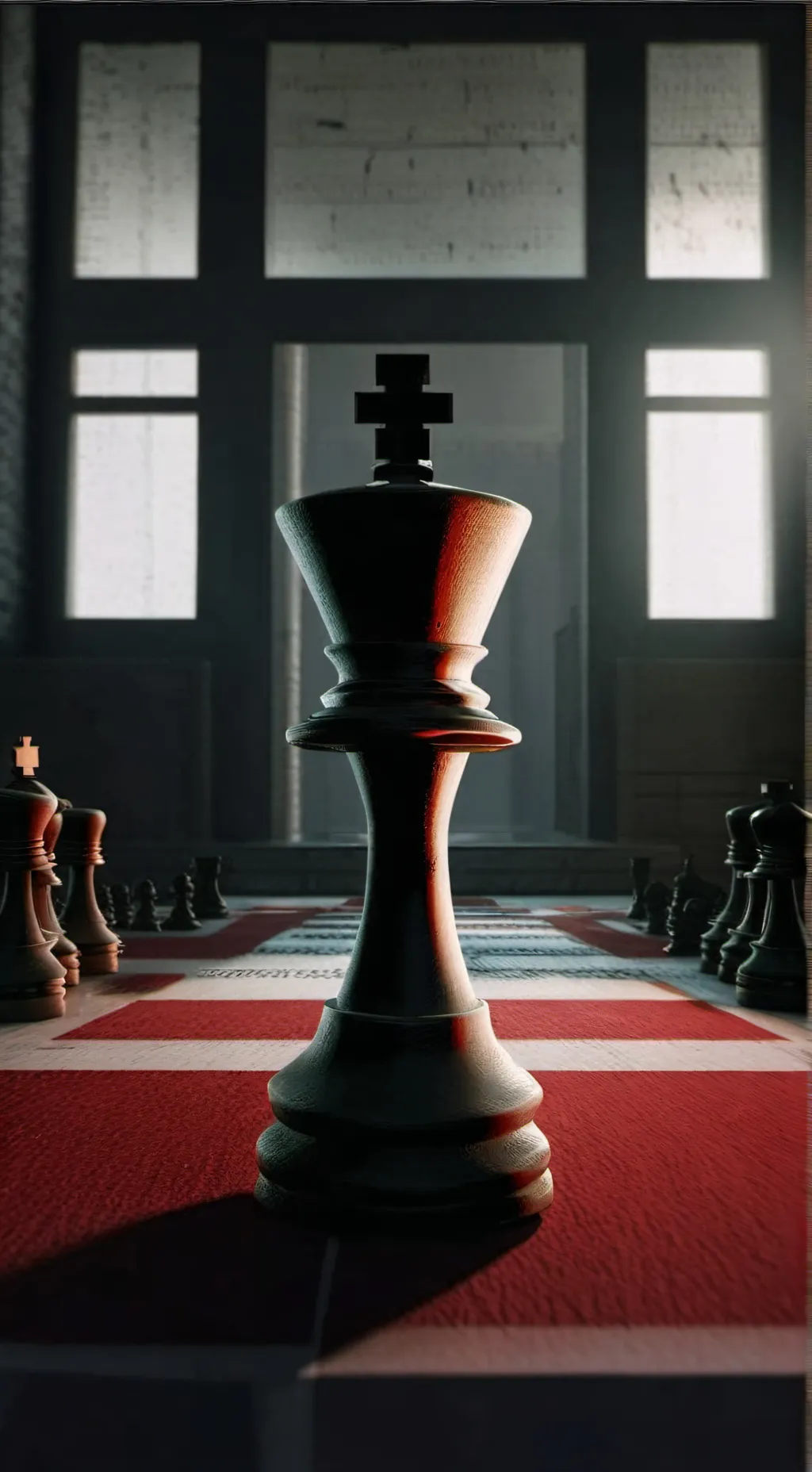 ai character: white king Chess background