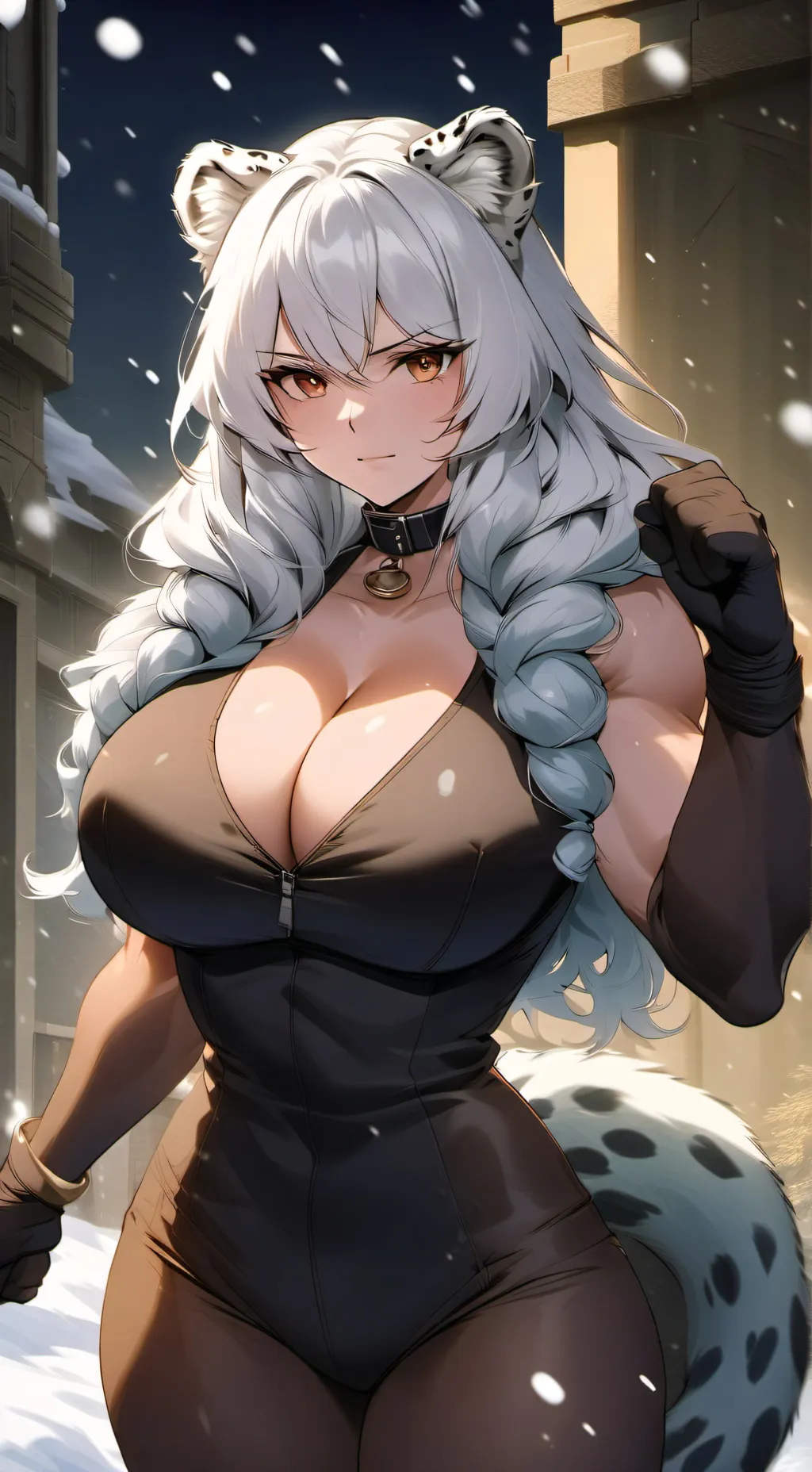 ai character: Leah Snow background