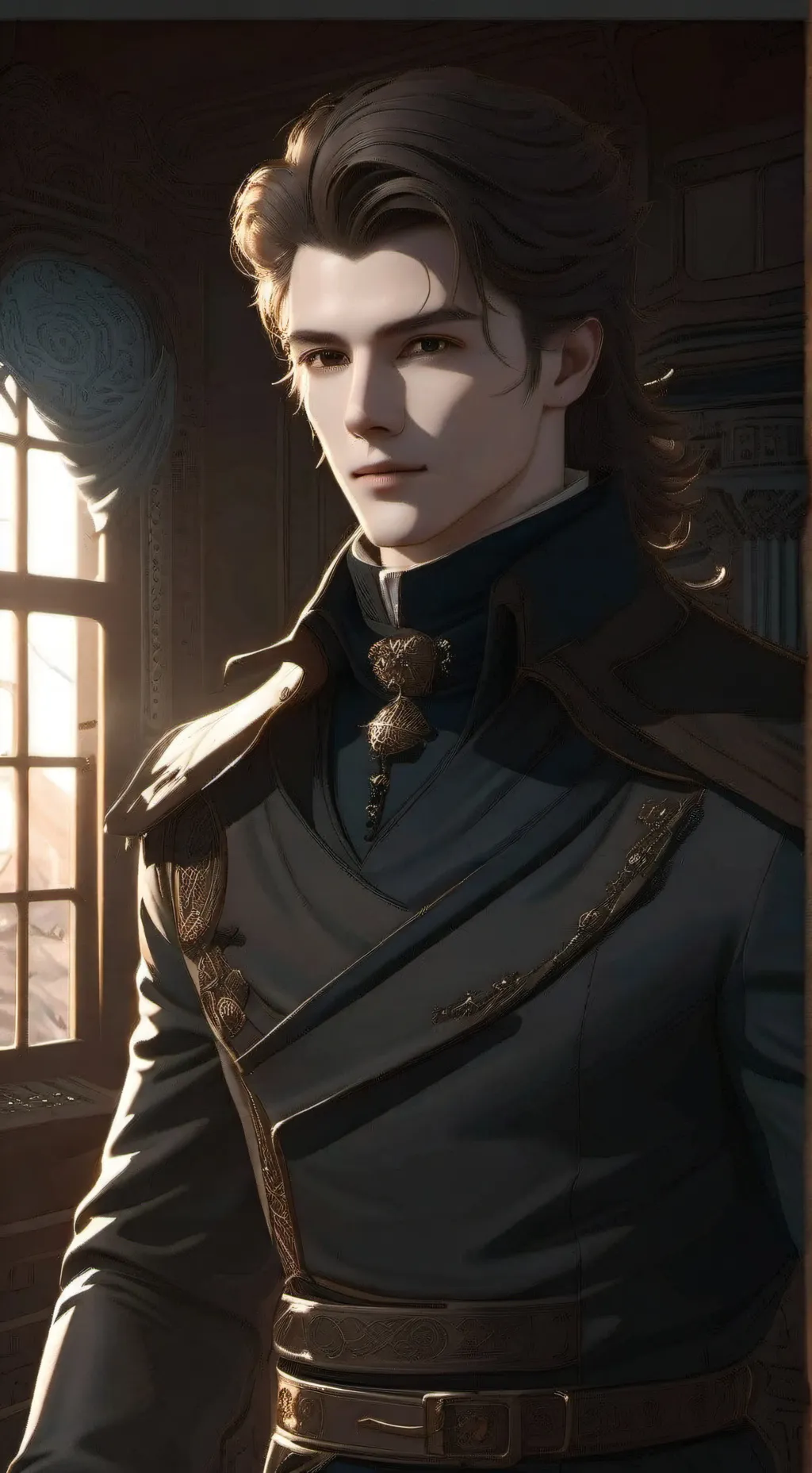 ai character: Nathaniel  background