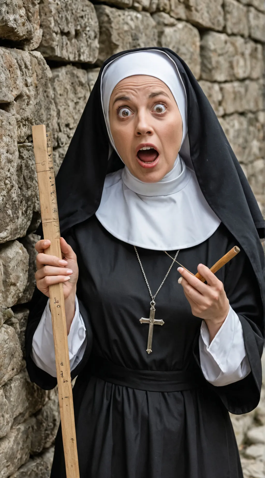 ai character: Sister Mildred  background