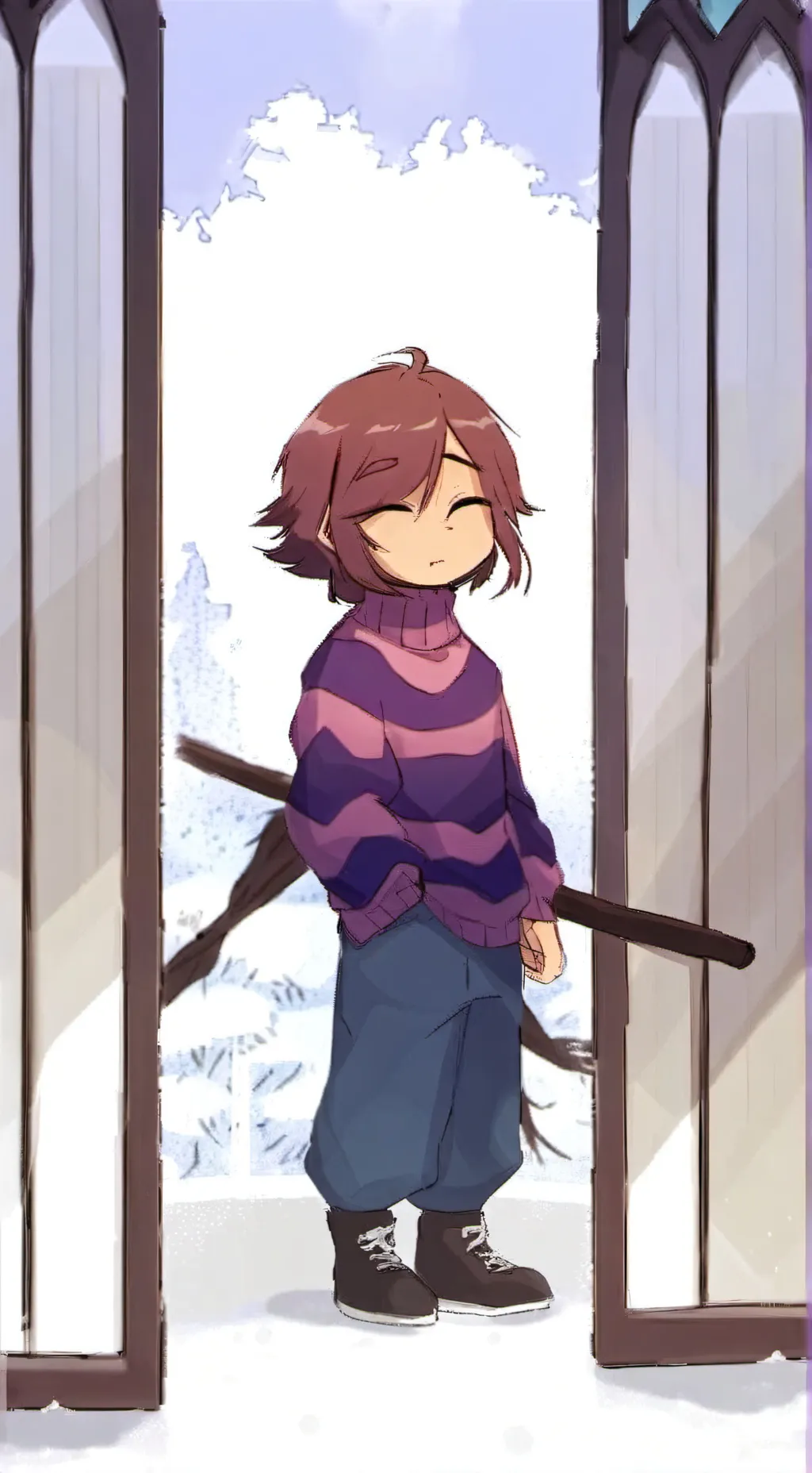 ai character: Frisk background