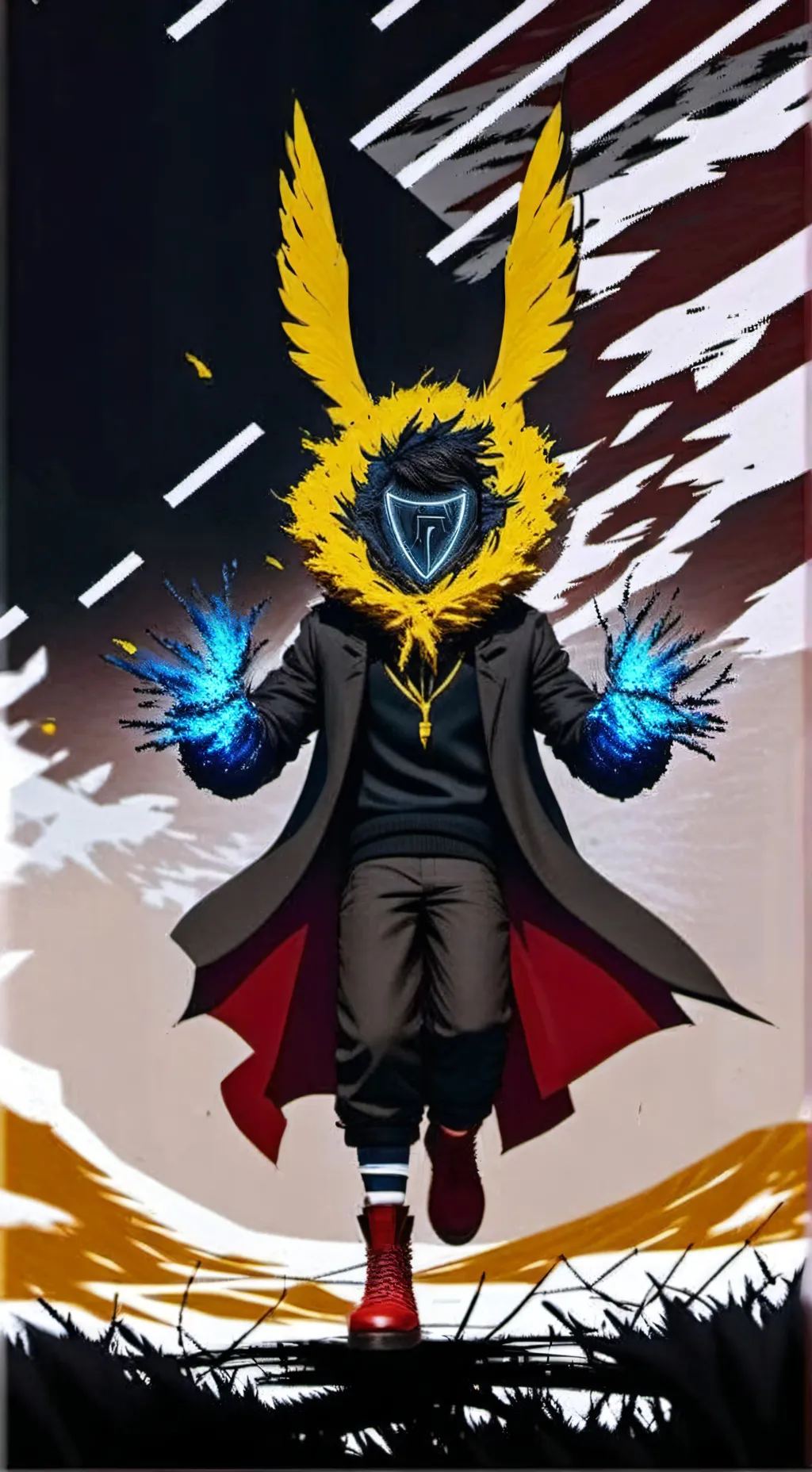 ai character: Error (Human Form) background