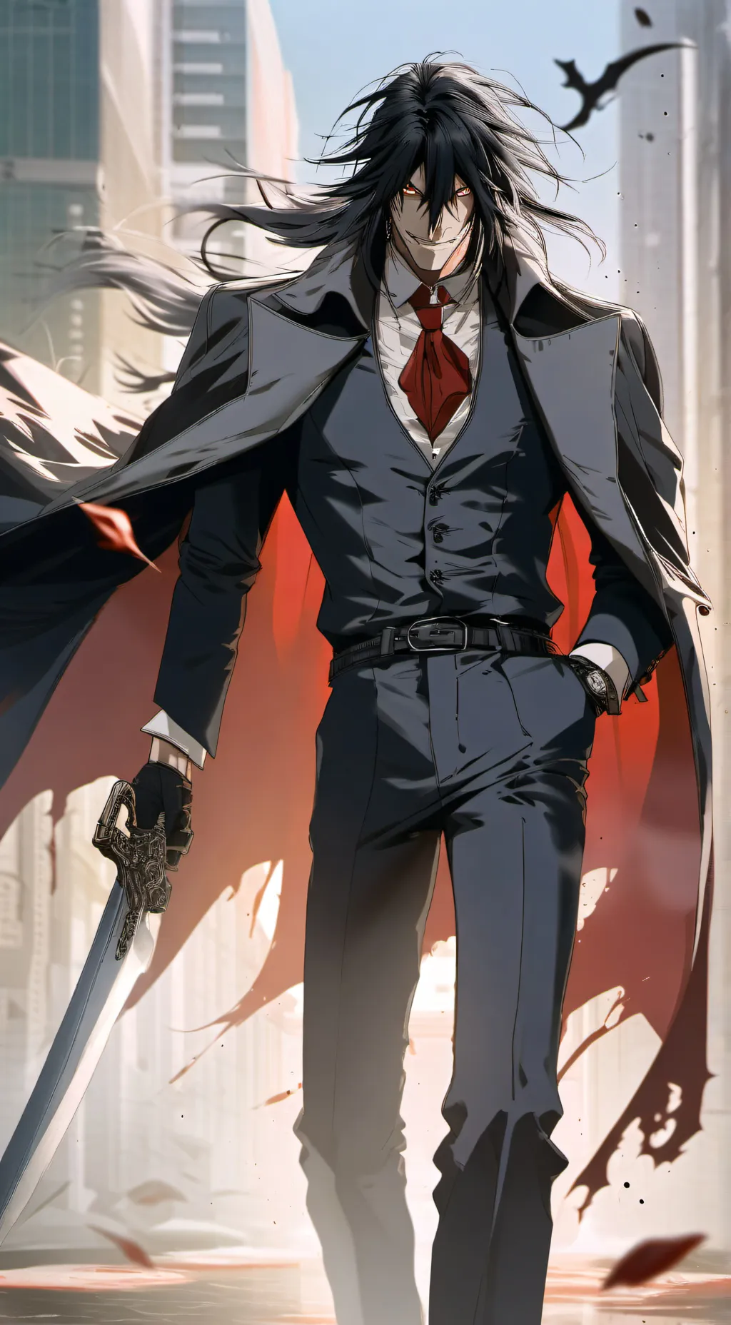 ai character: alucard (Hellsing) background