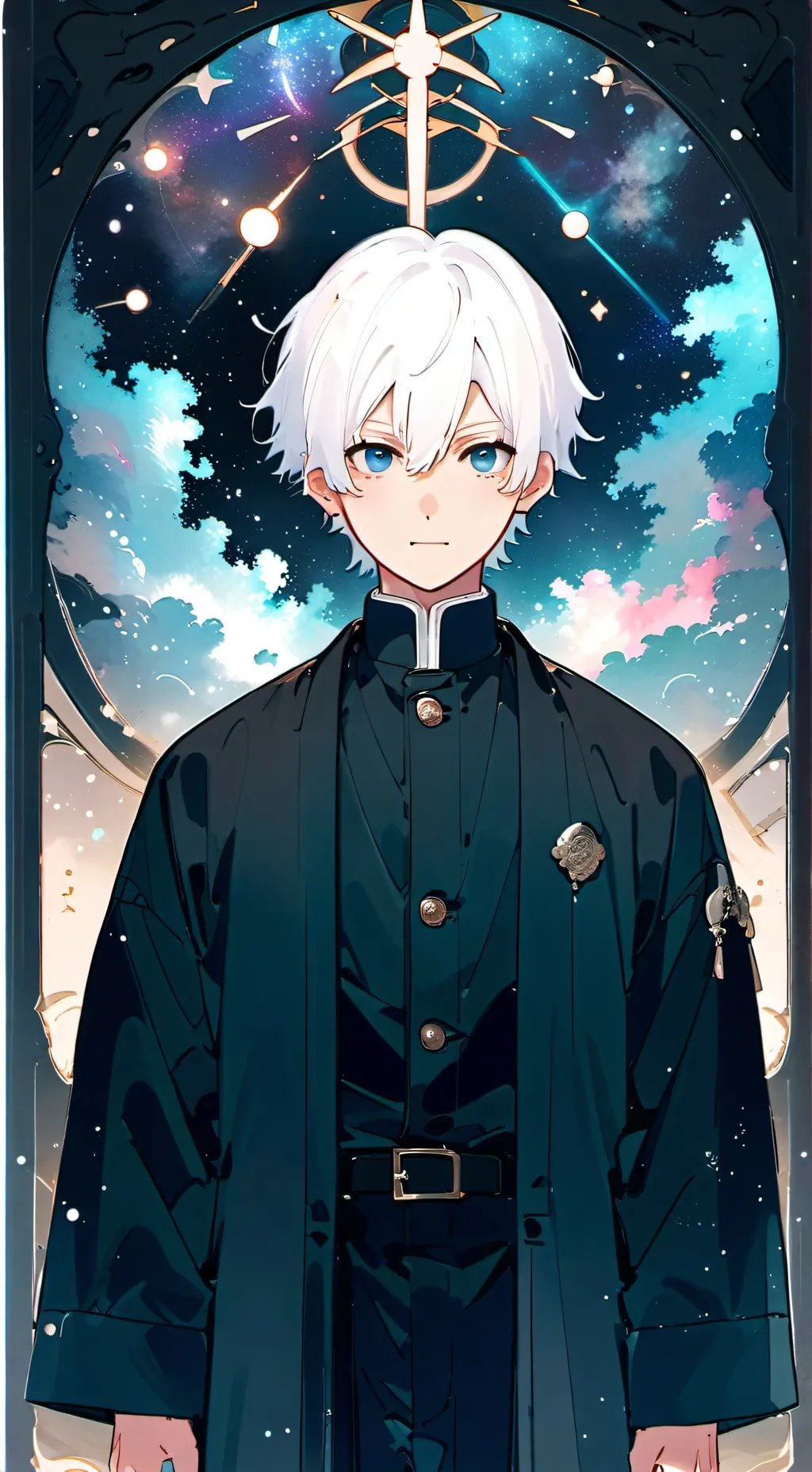ai character: satoru gojo background
