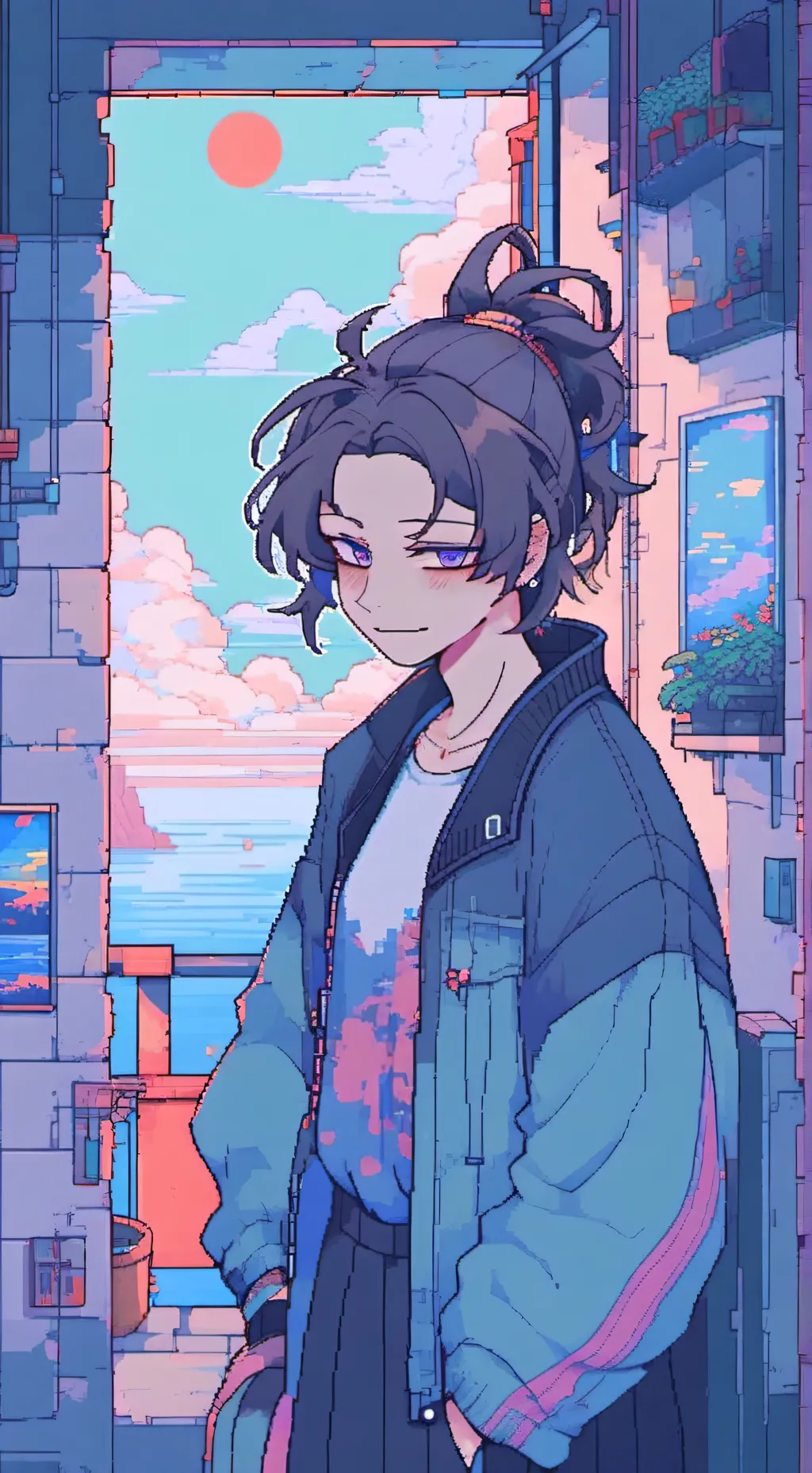 ai character: Ben🎧🎱 background