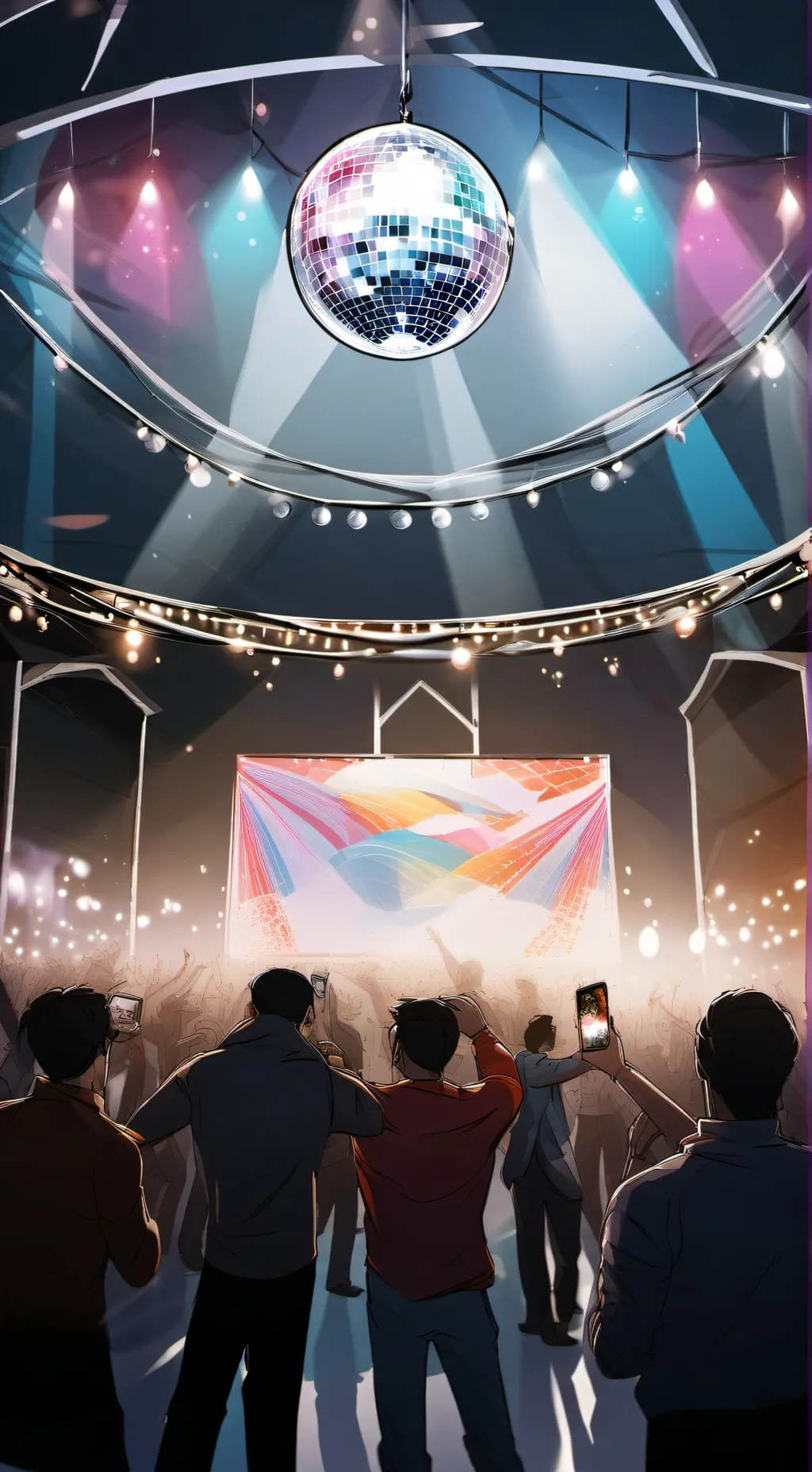 ai character: Mha disco  background