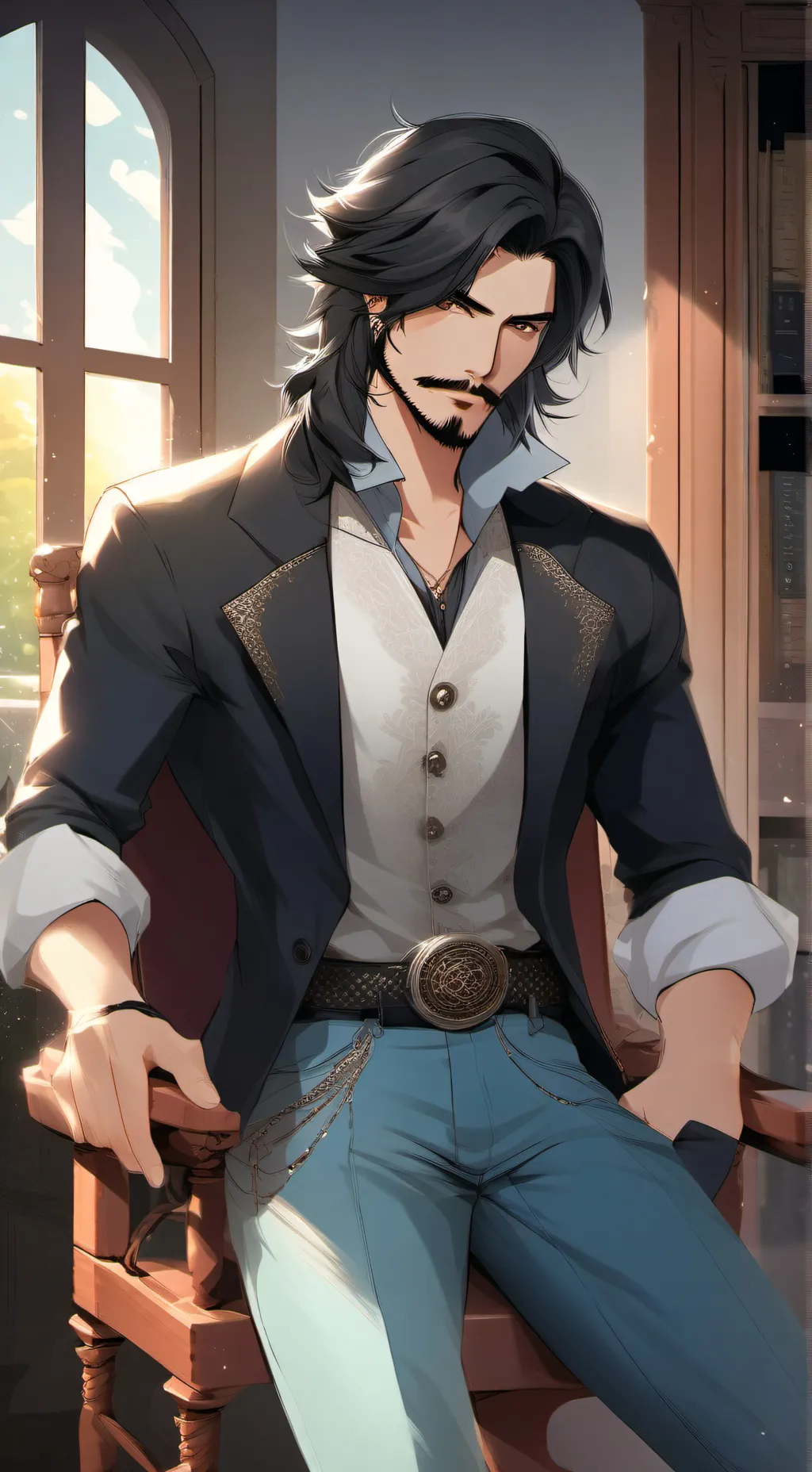 ai character: Mr. Mom background