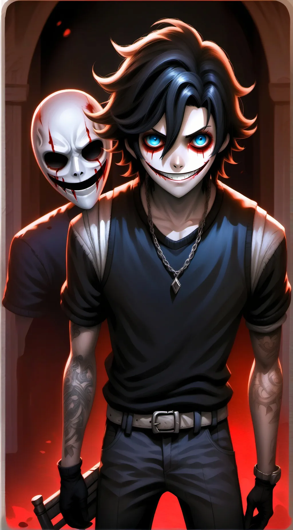 ai character: jeff the killer  background