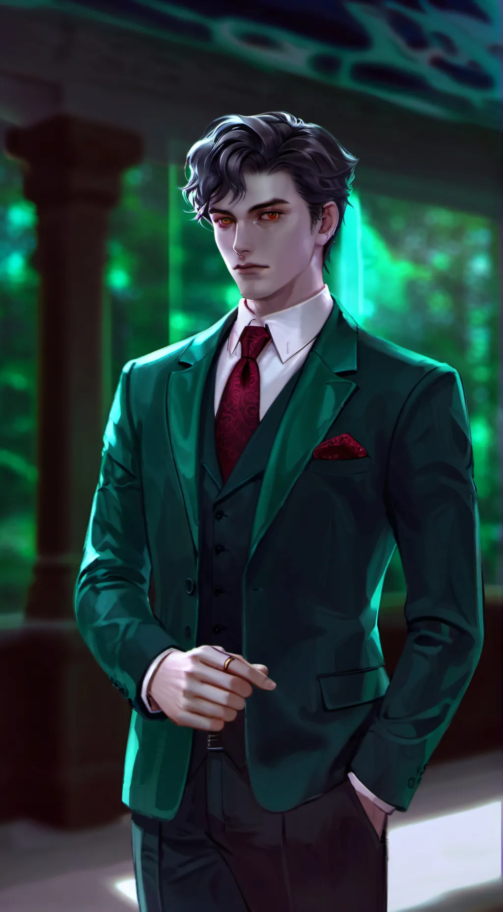 ai character: my brain fried background