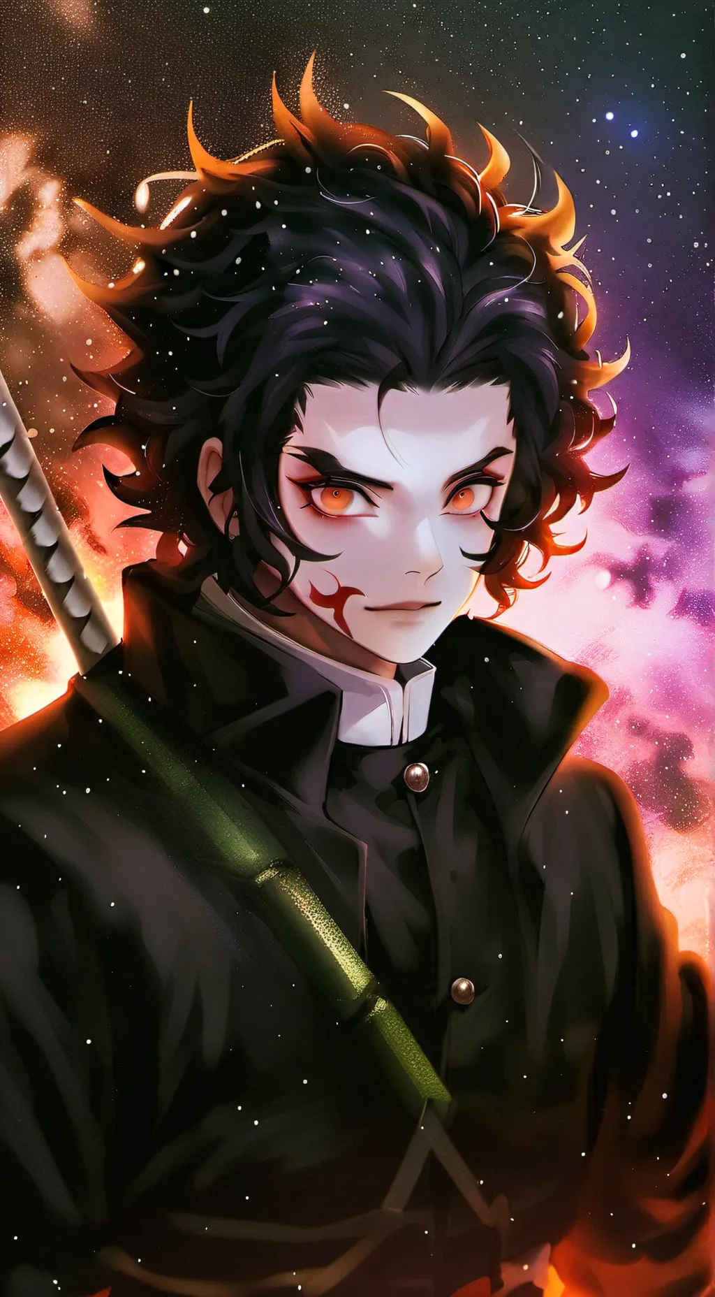 ai character: kny fight background