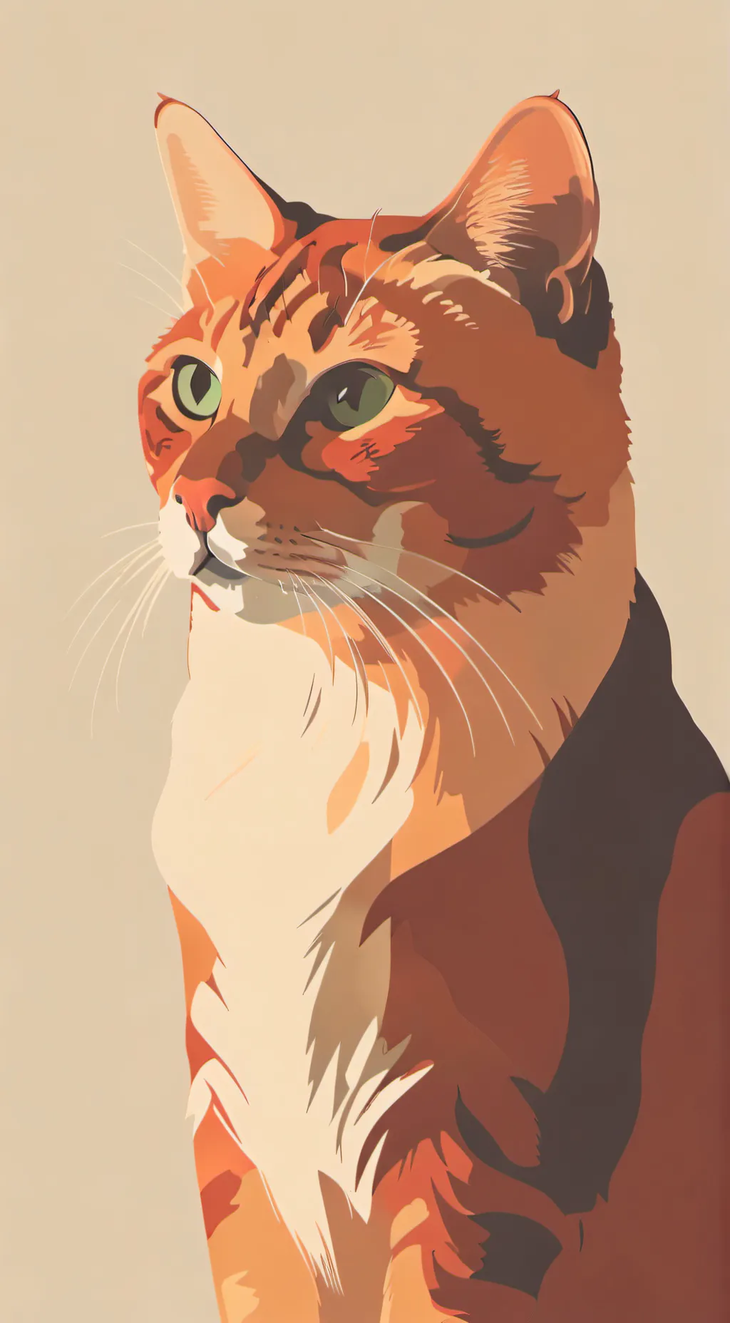 ai character: Copper background