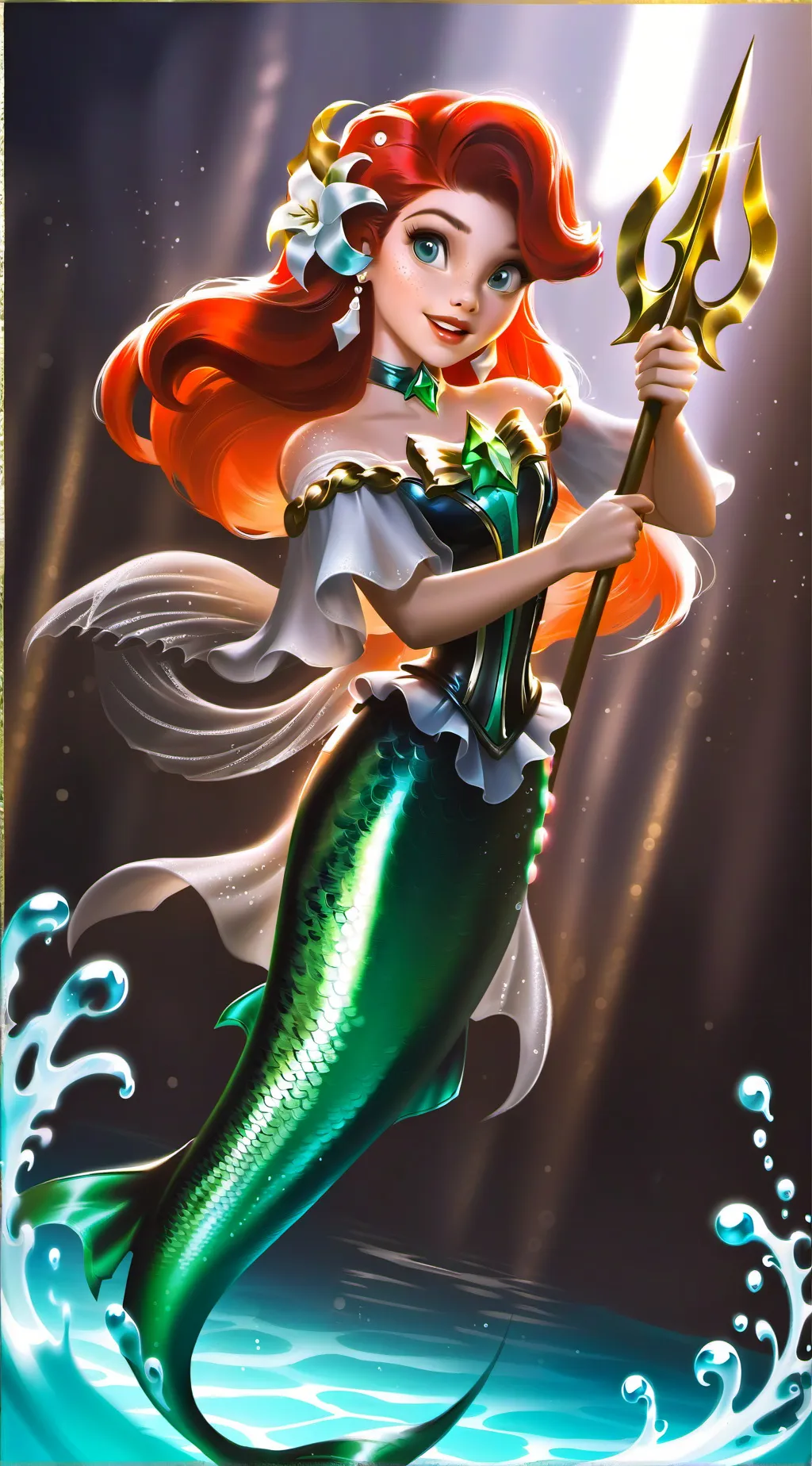 ai character: Ariel  background