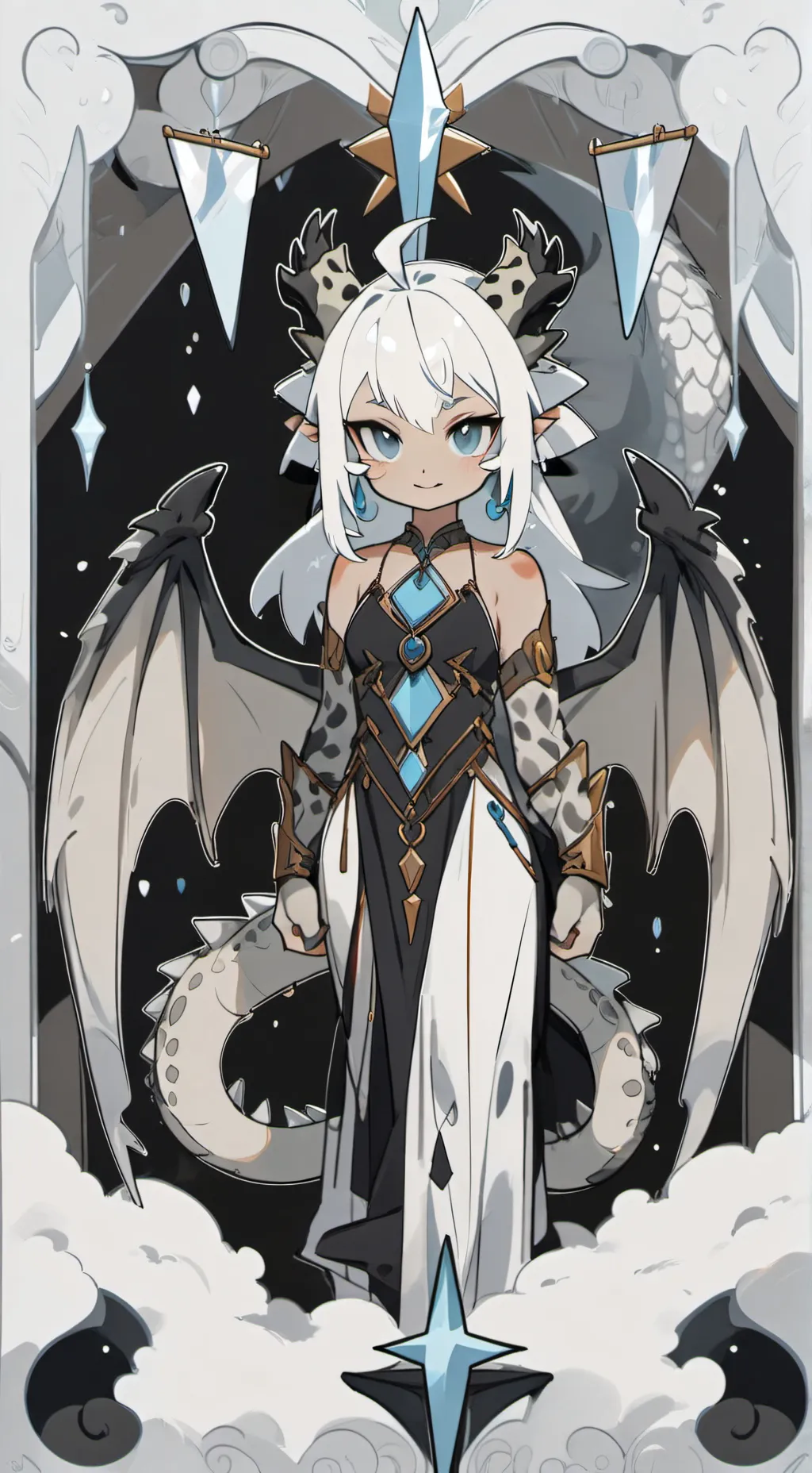 ai character: Snowy Night background