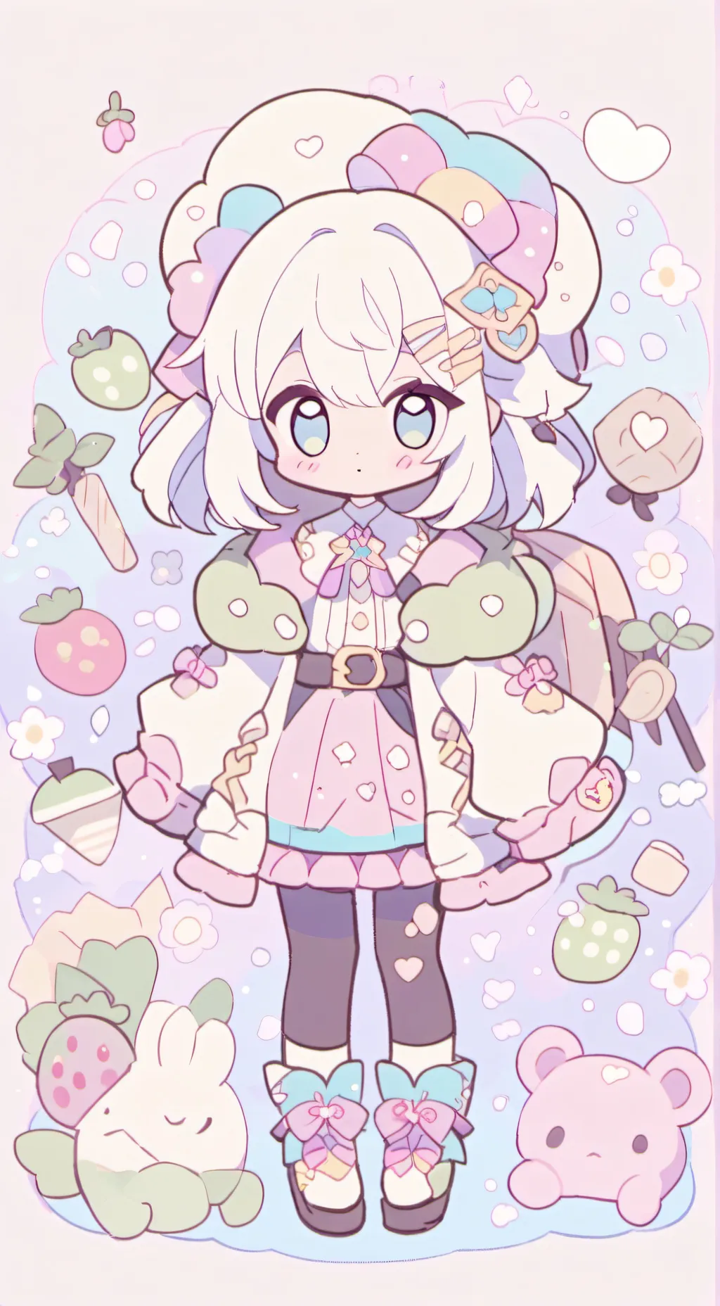 ai character: Moon background