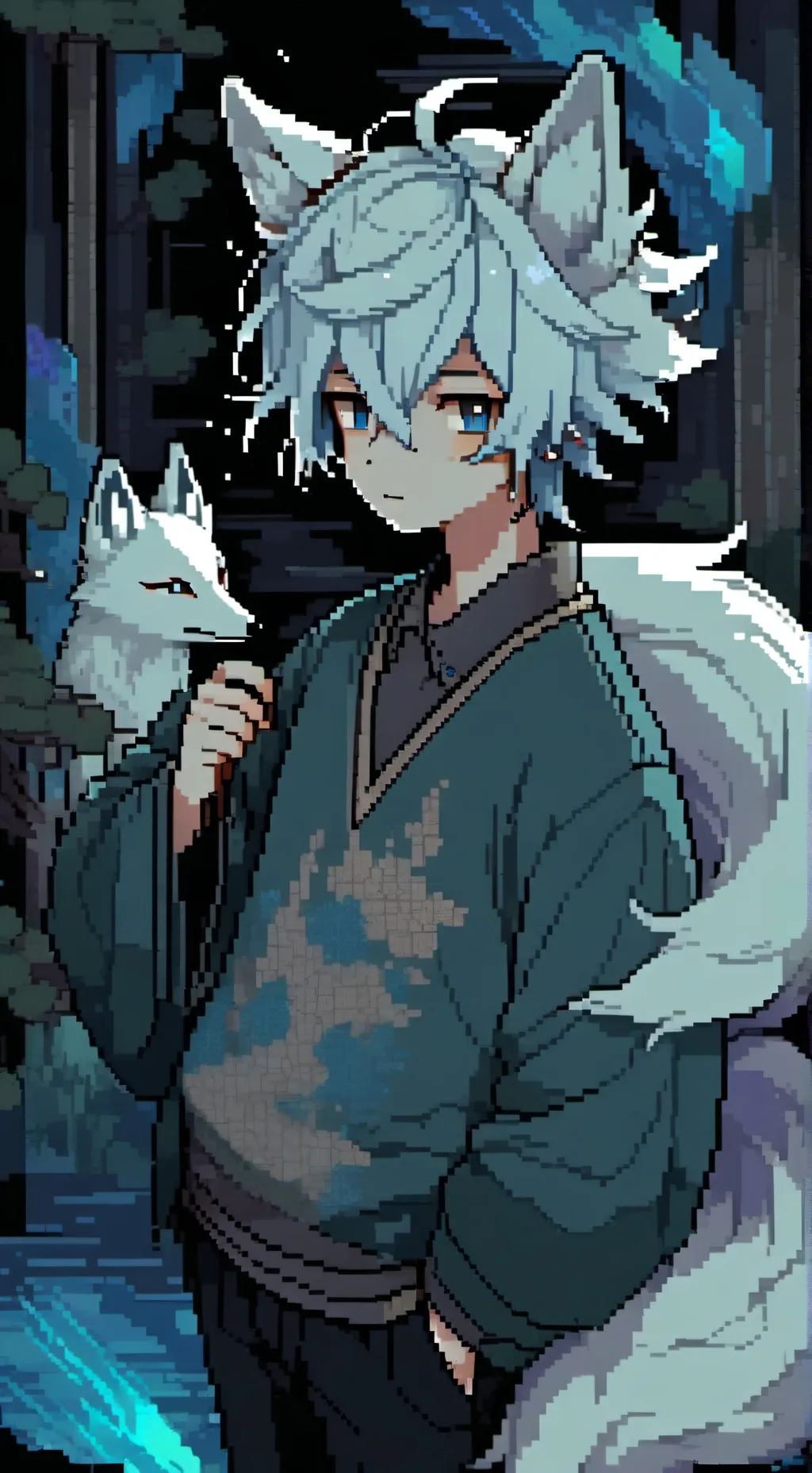 ai character: °`• Ravy •`° background