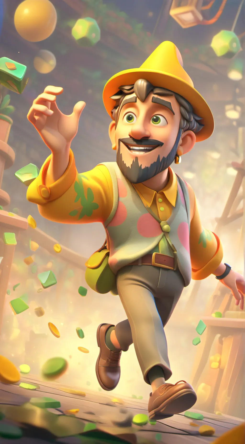 ai character: low taper fade background