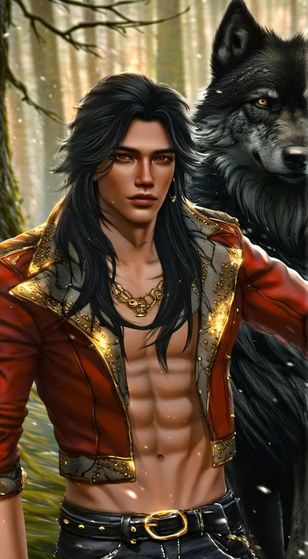 ai character: kingly background