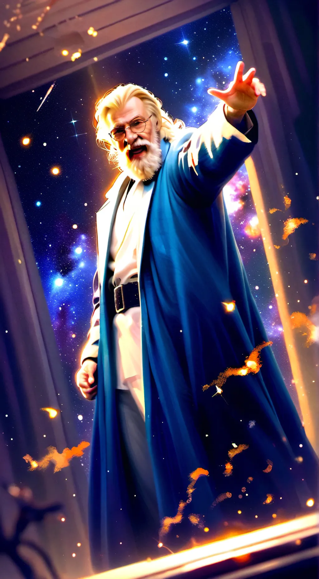 ai character: Angry Grandpa  background